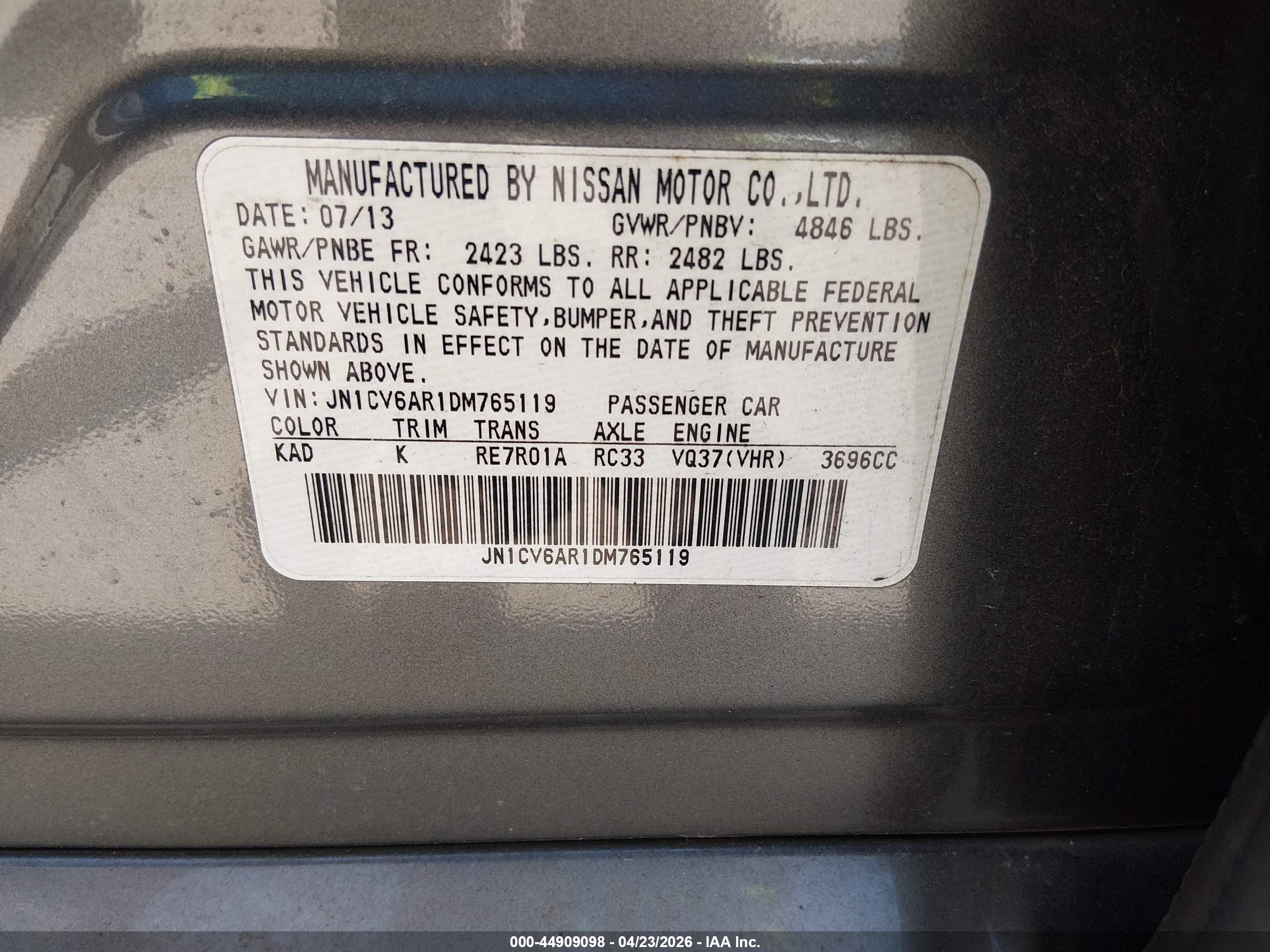 INFINITI G37X image 9
