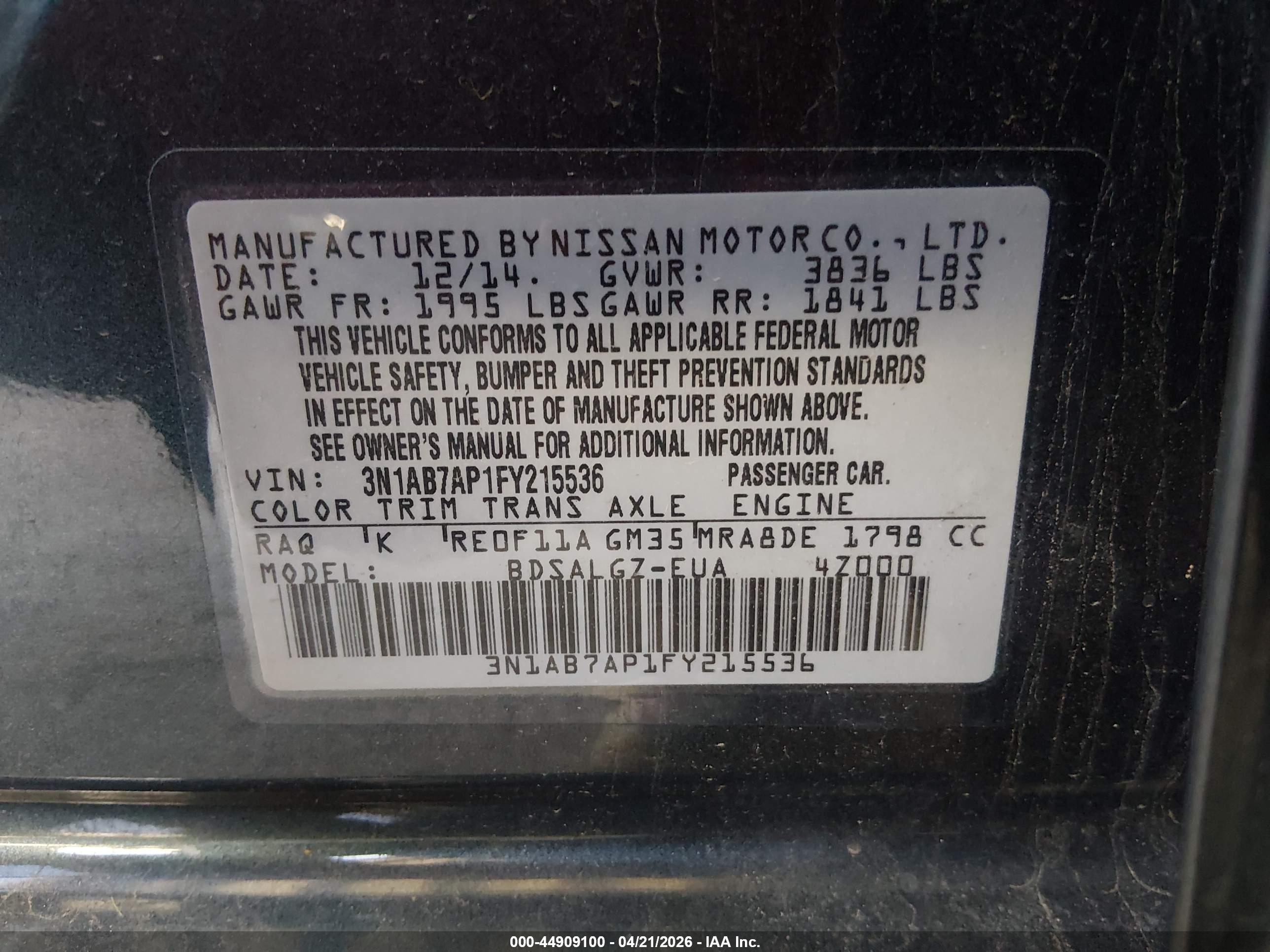NISSAN SENTRA image 9