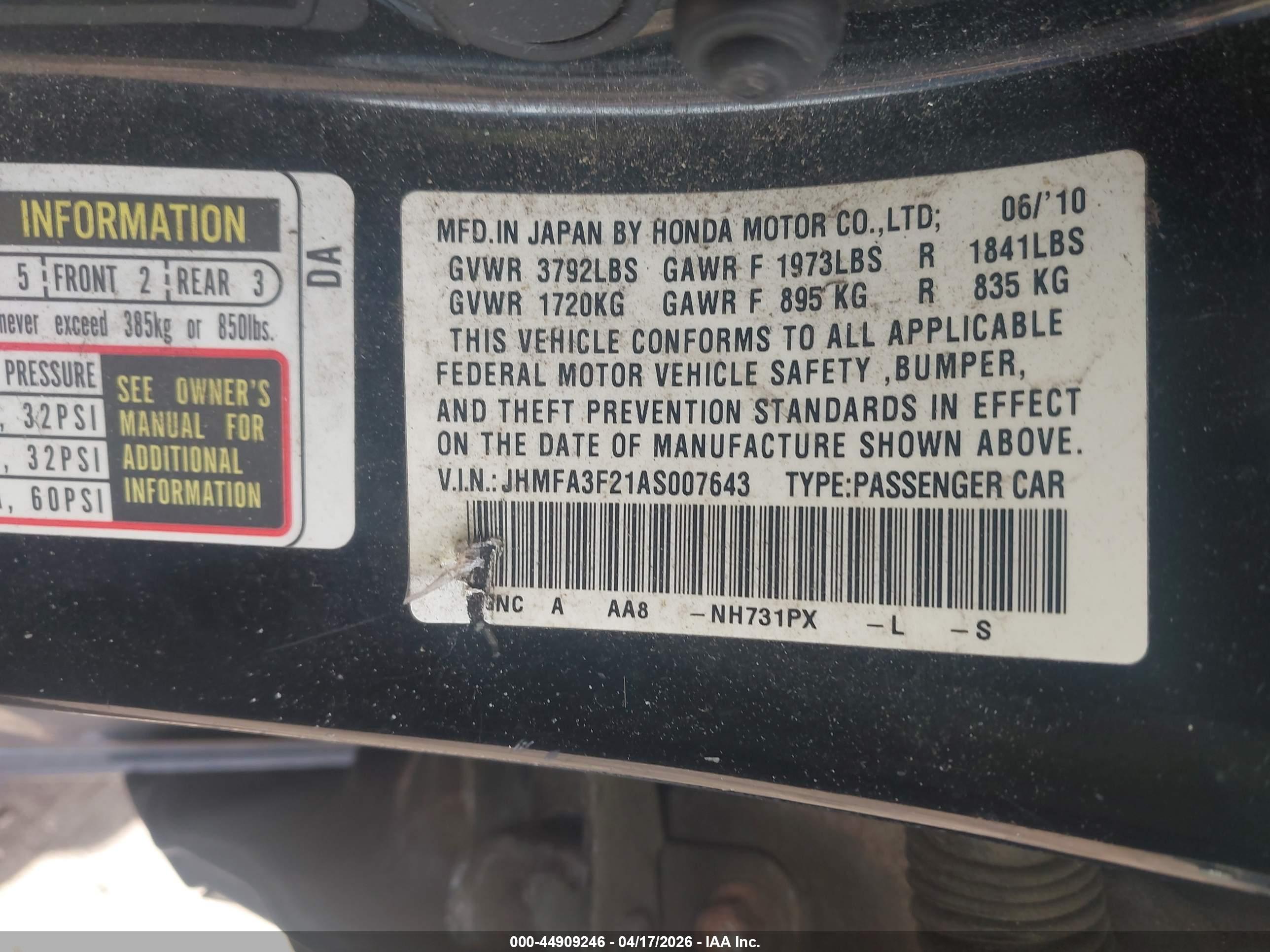HONDA CIVIC image 9