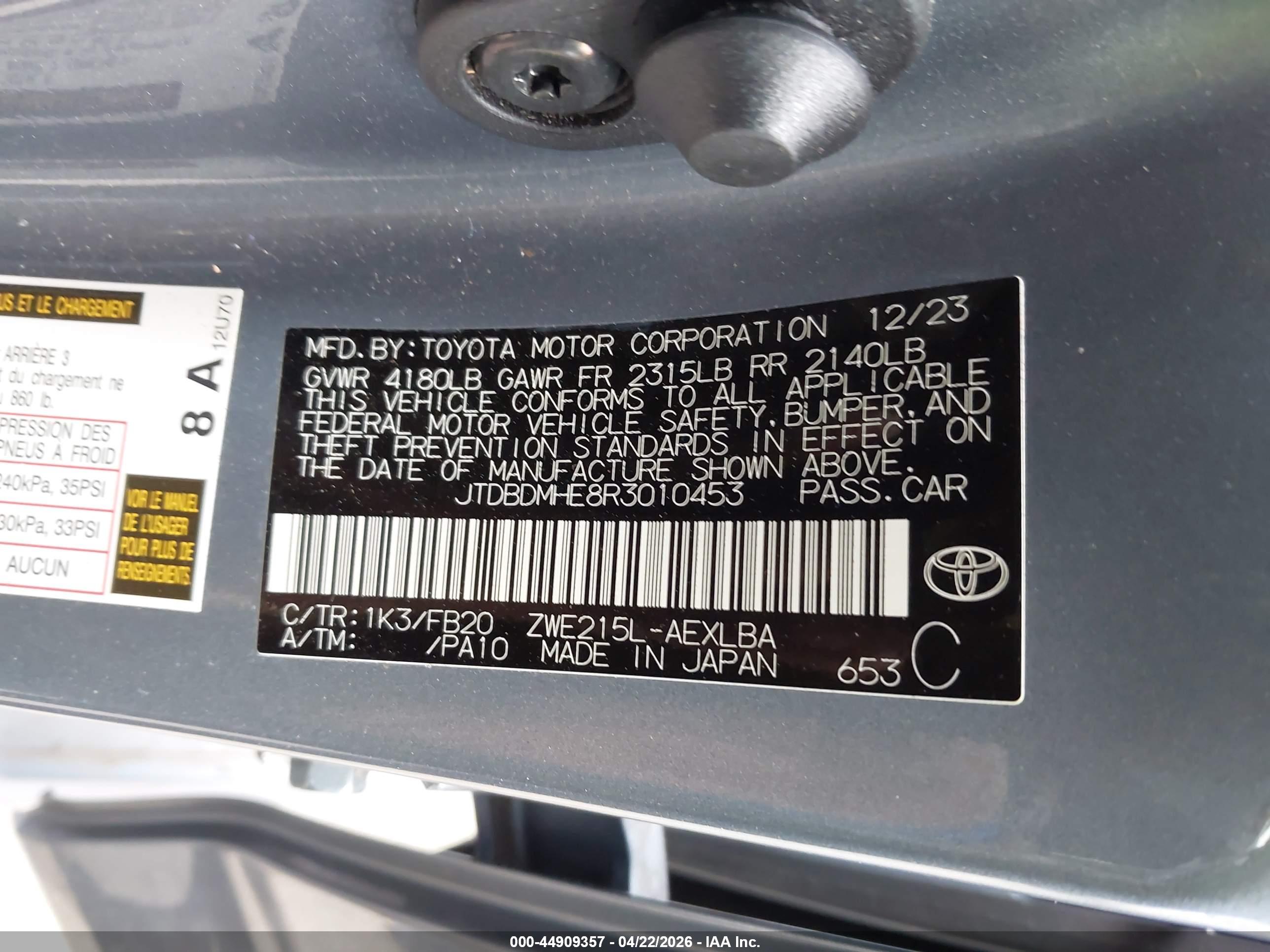 TOYOTA COROLLA image 9