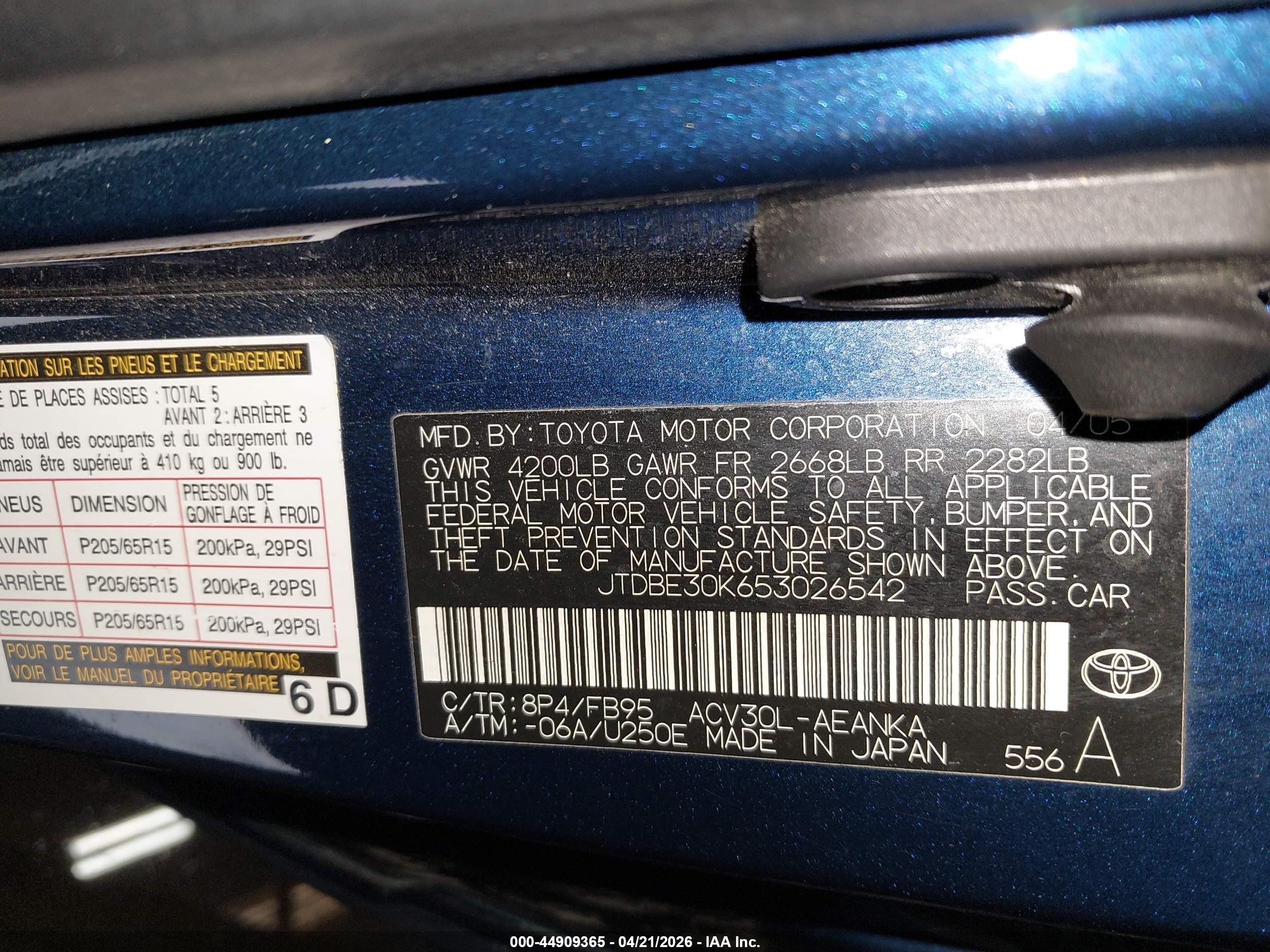 TOYOTA CAMRY image 9