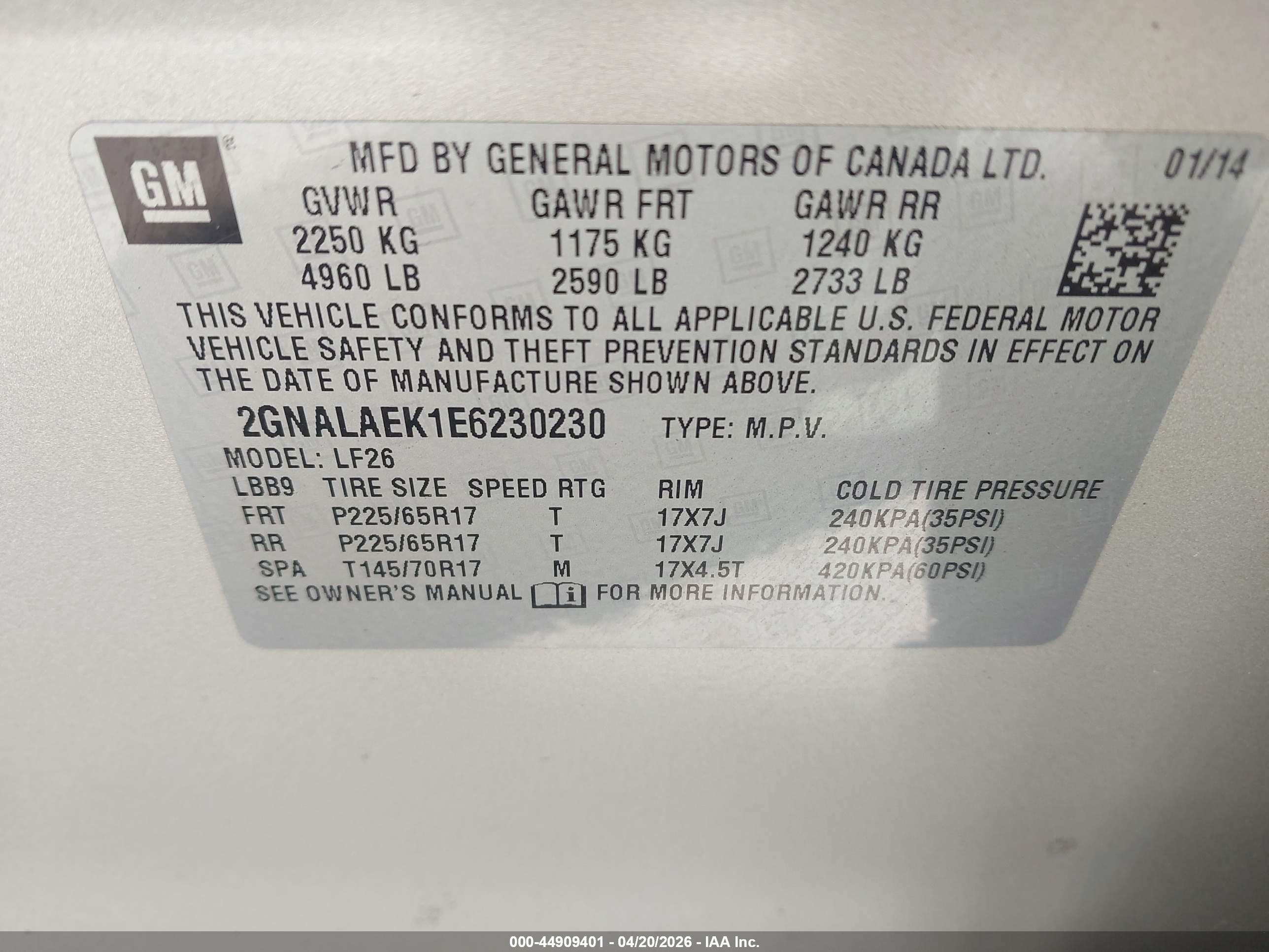 CHEVROLET EQUINOX image 9