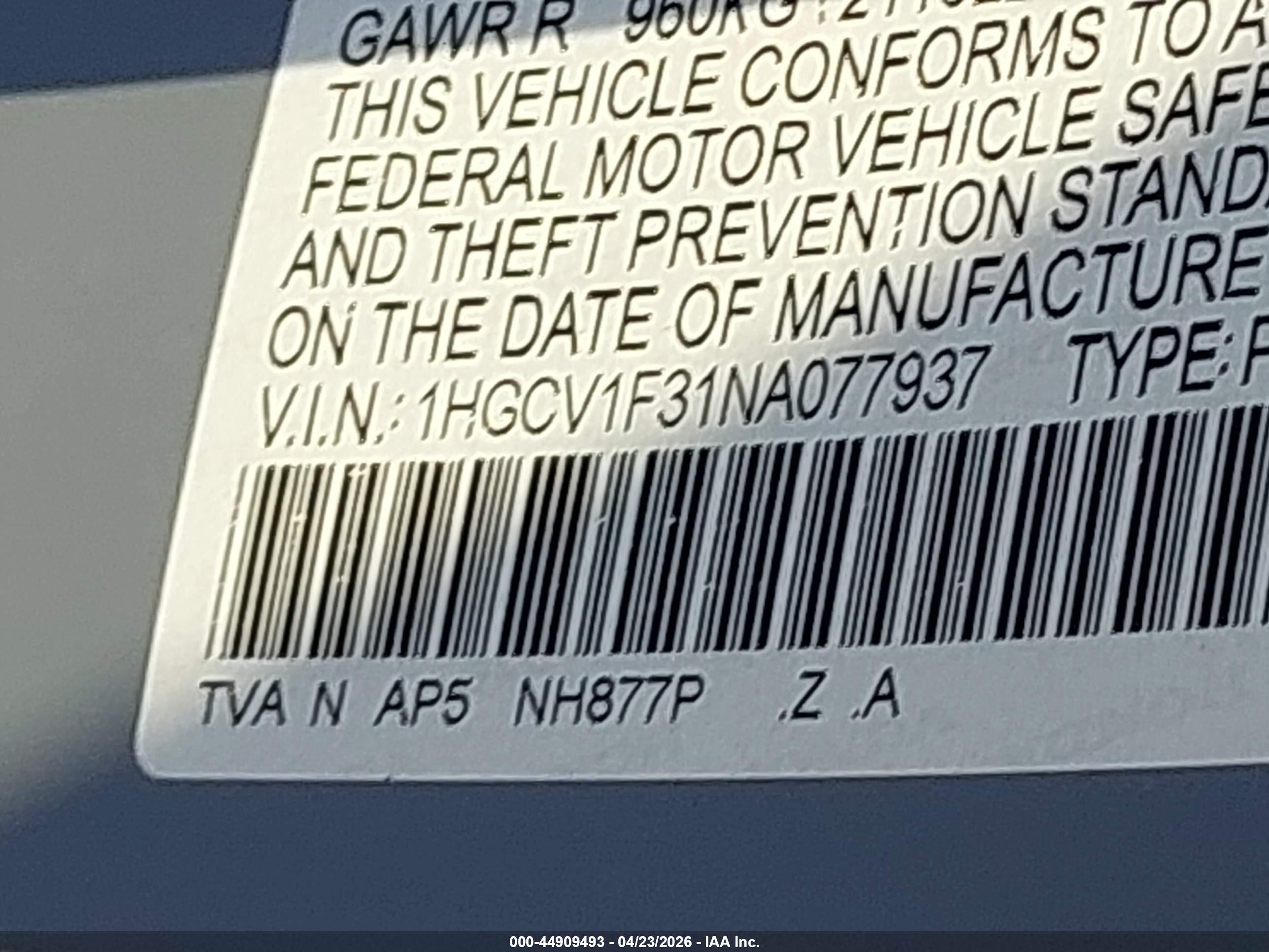 HONDA ACCORD image 9