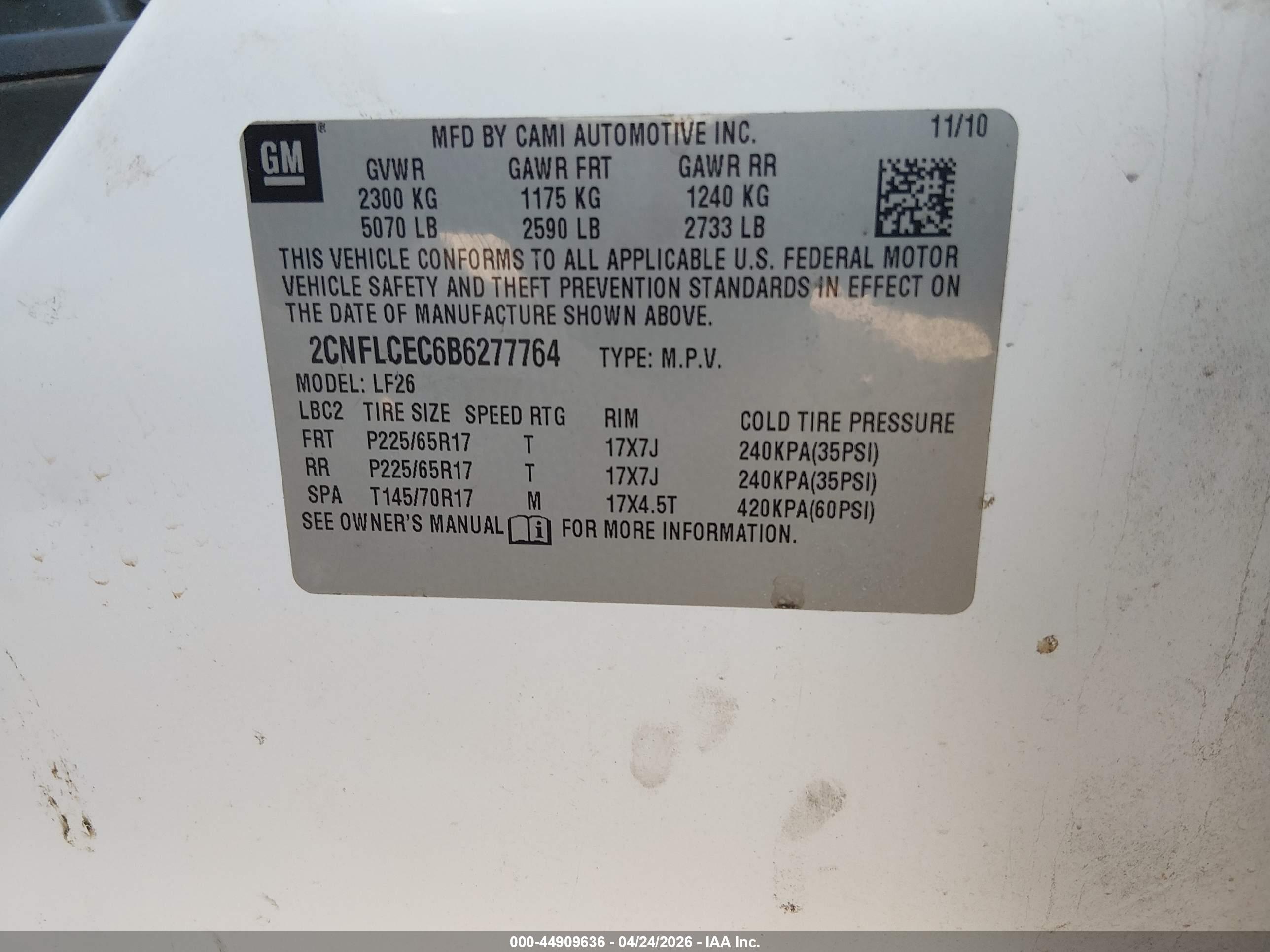 CHEVROLET EQUINOX image 9