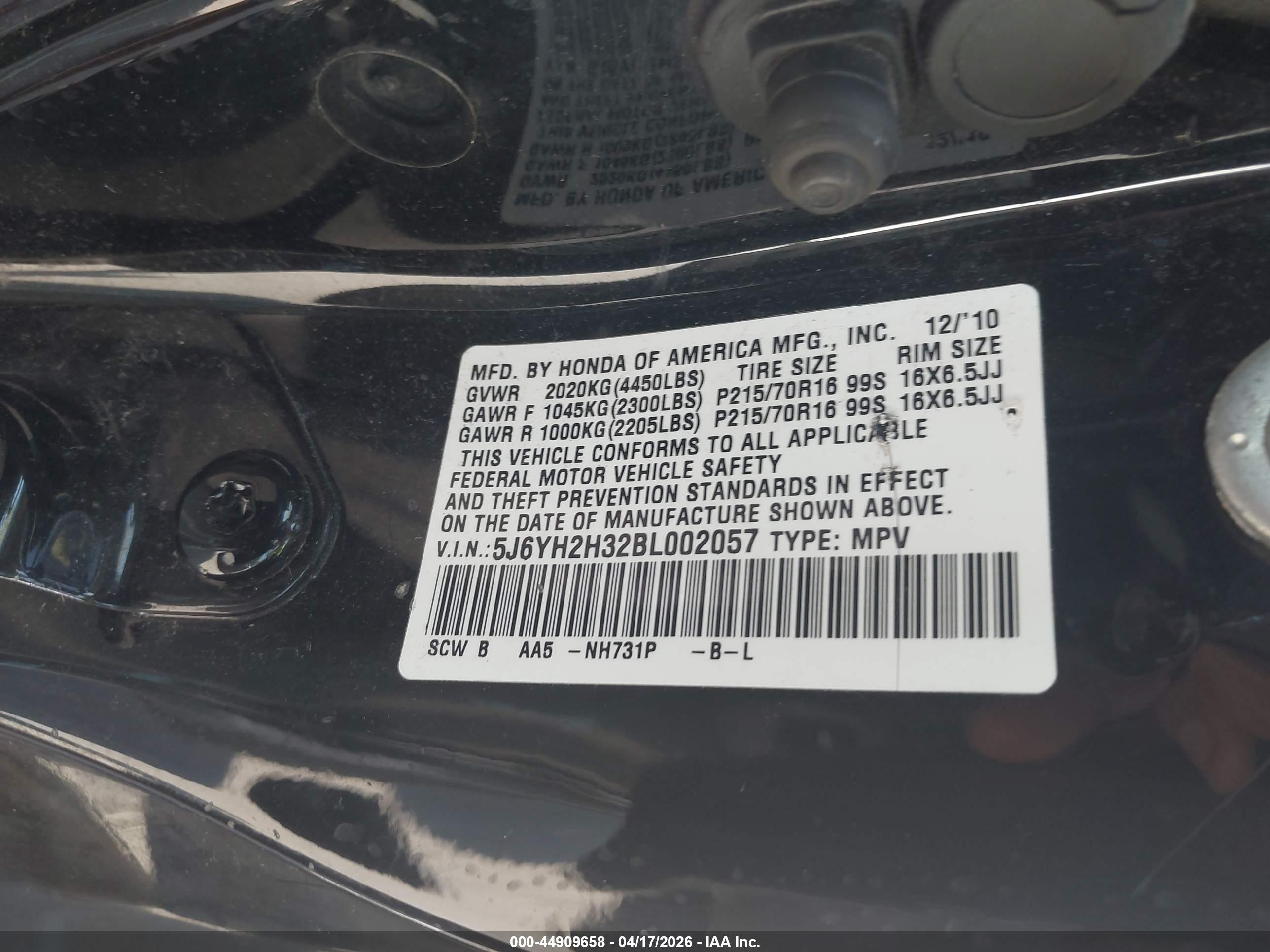 HONDA ELEMENT image 9