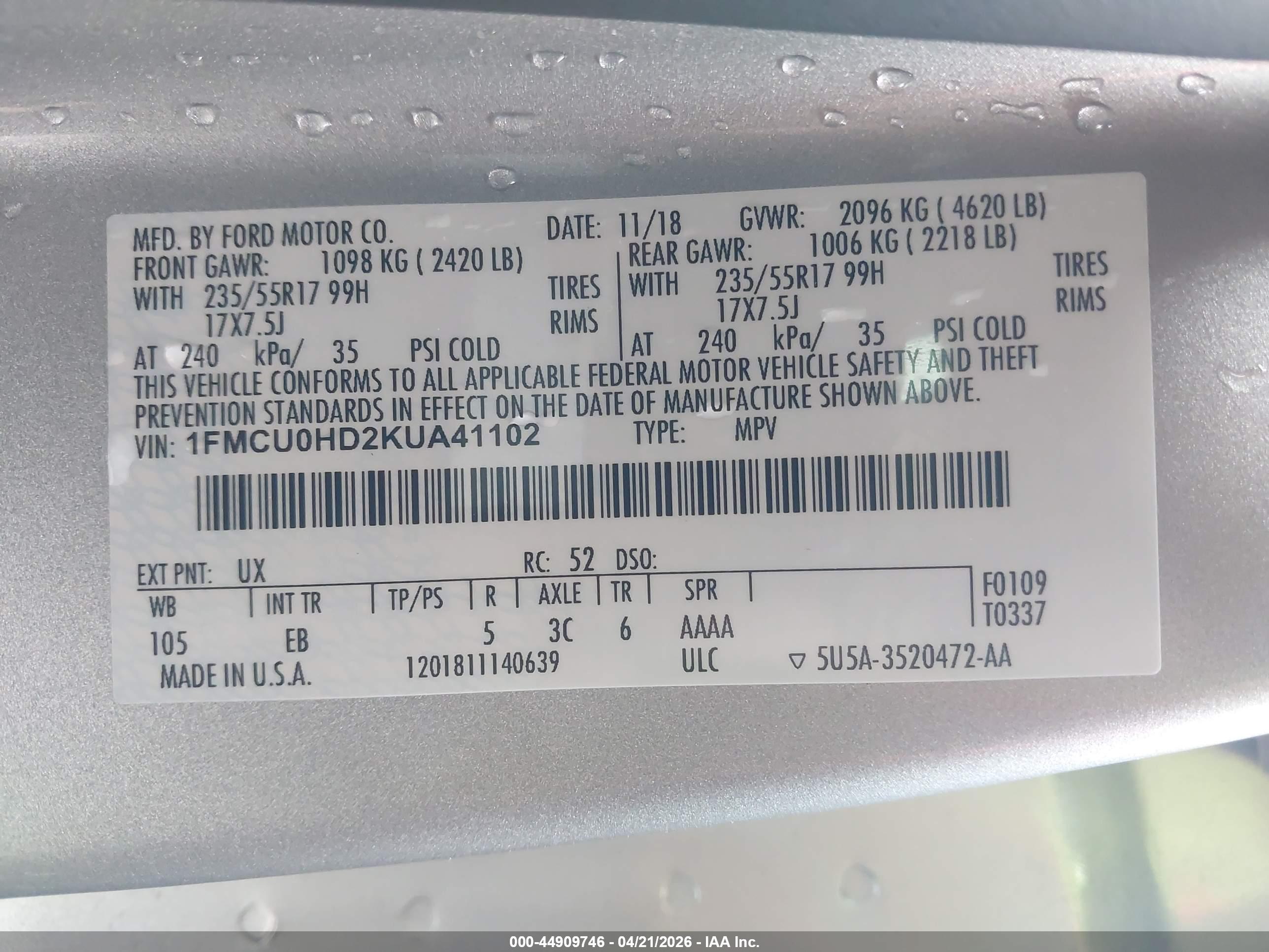 FORD ESCAPE image 9