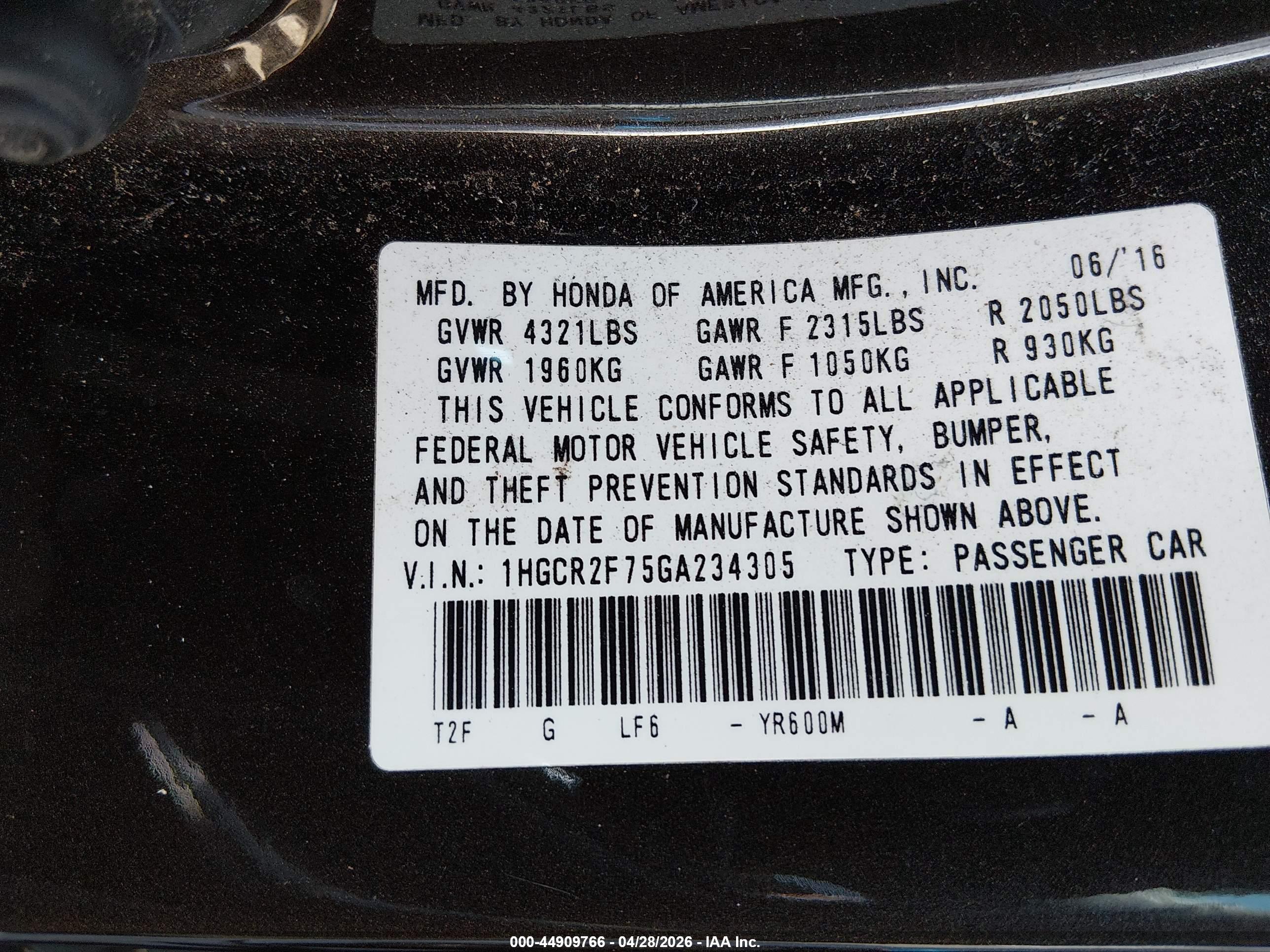 HONDA ACCORD image 9