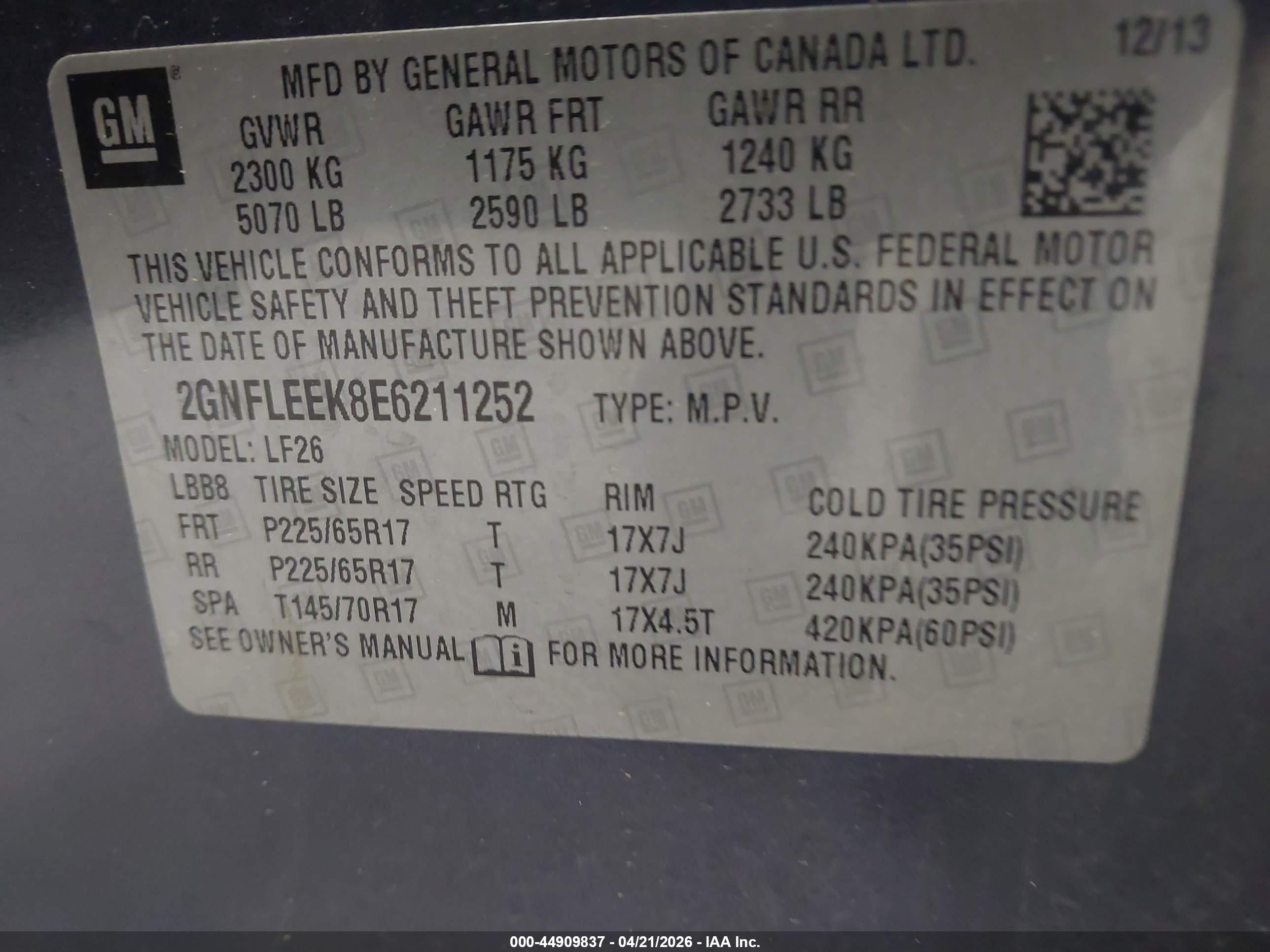 CHEVROLET EQUINOX image 9