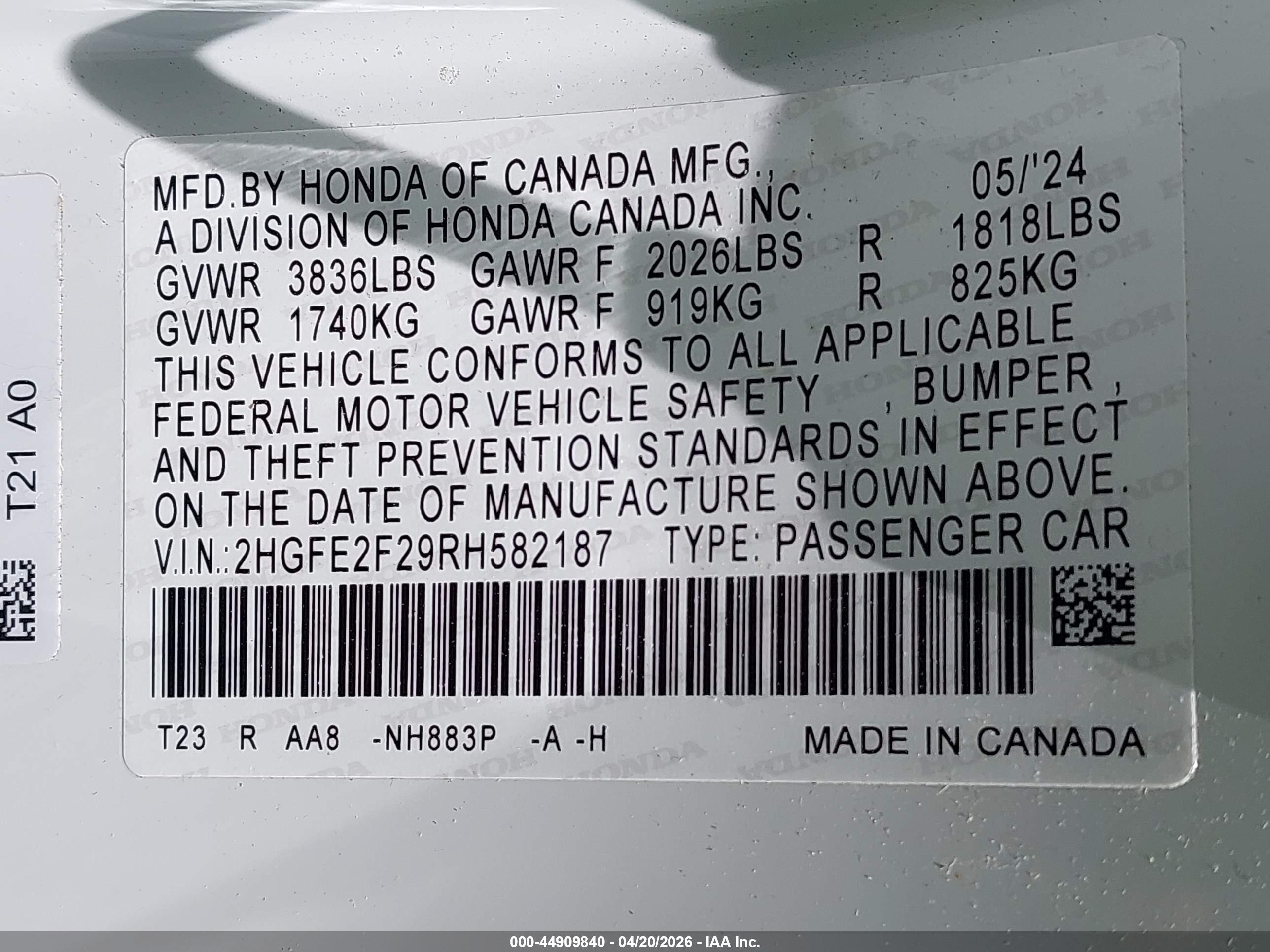 HONDA CIVIC image 9