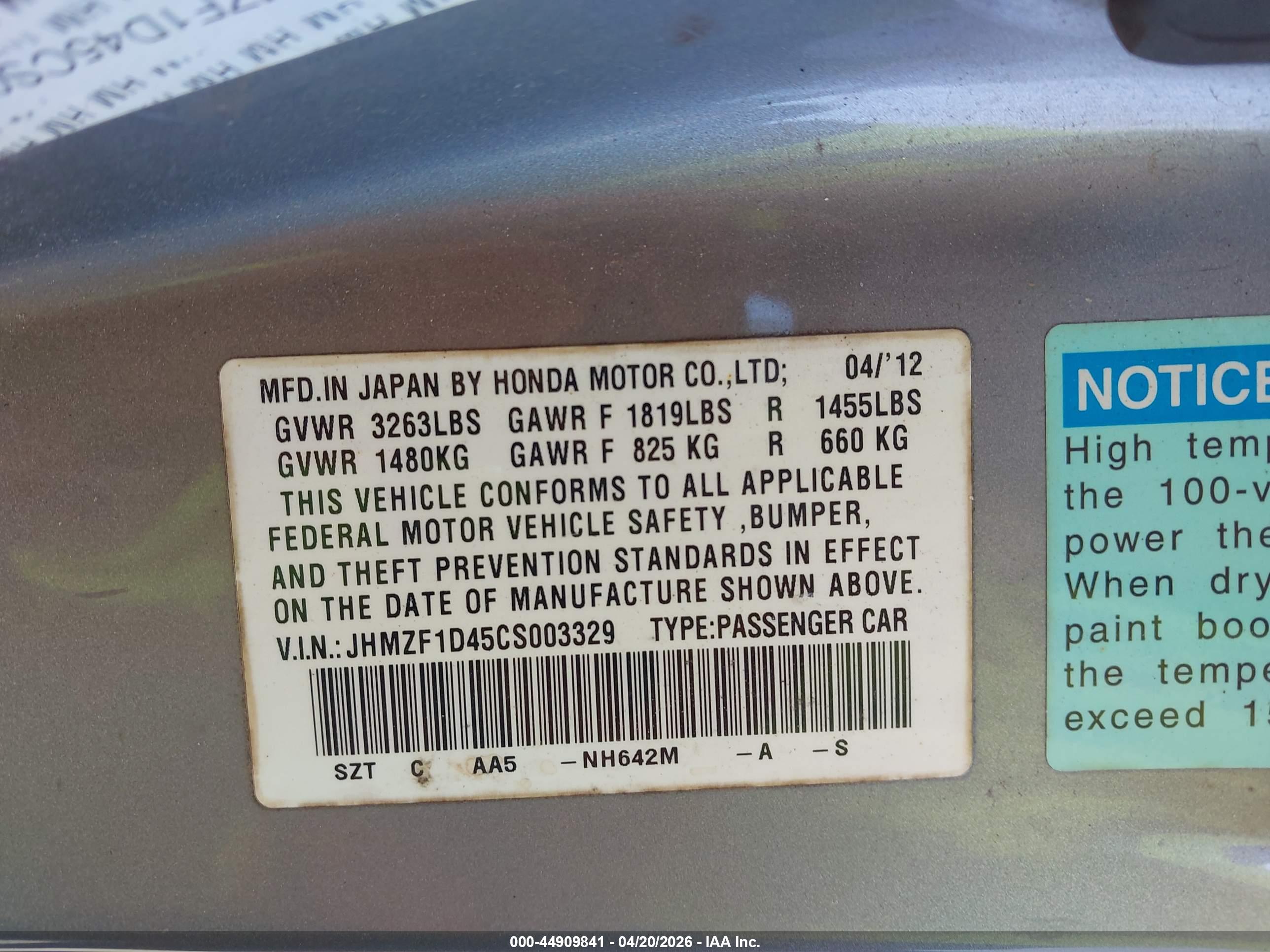 HONDA CR-Z image 9
