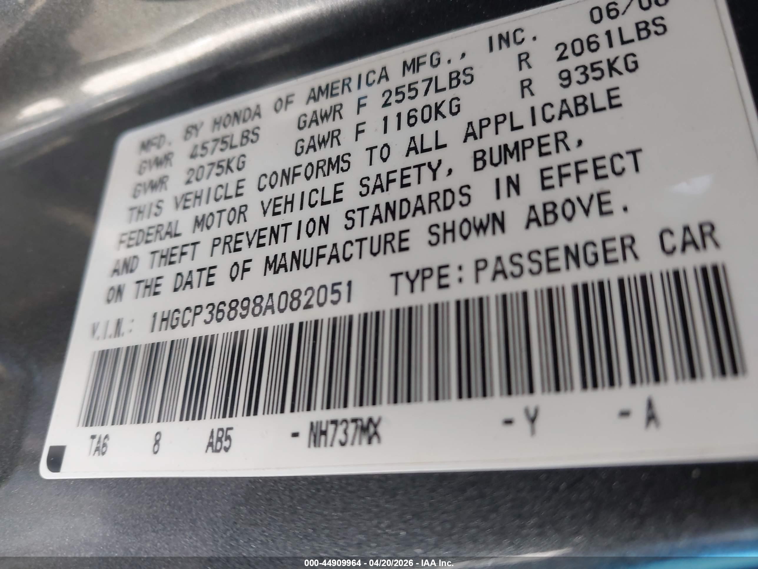 HONDA ACCORD image 9