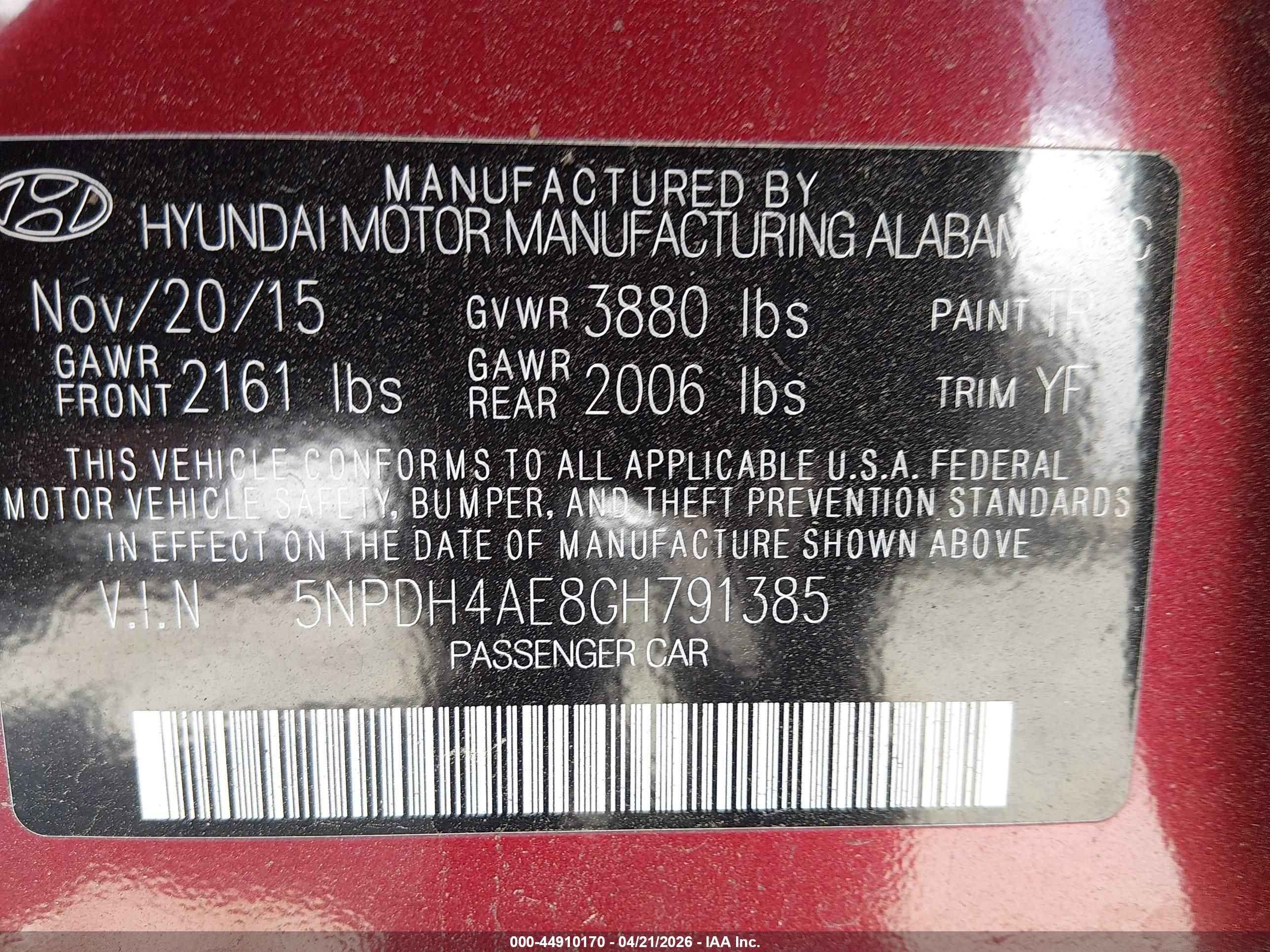 HYUNDAI ELANTRA image 9
