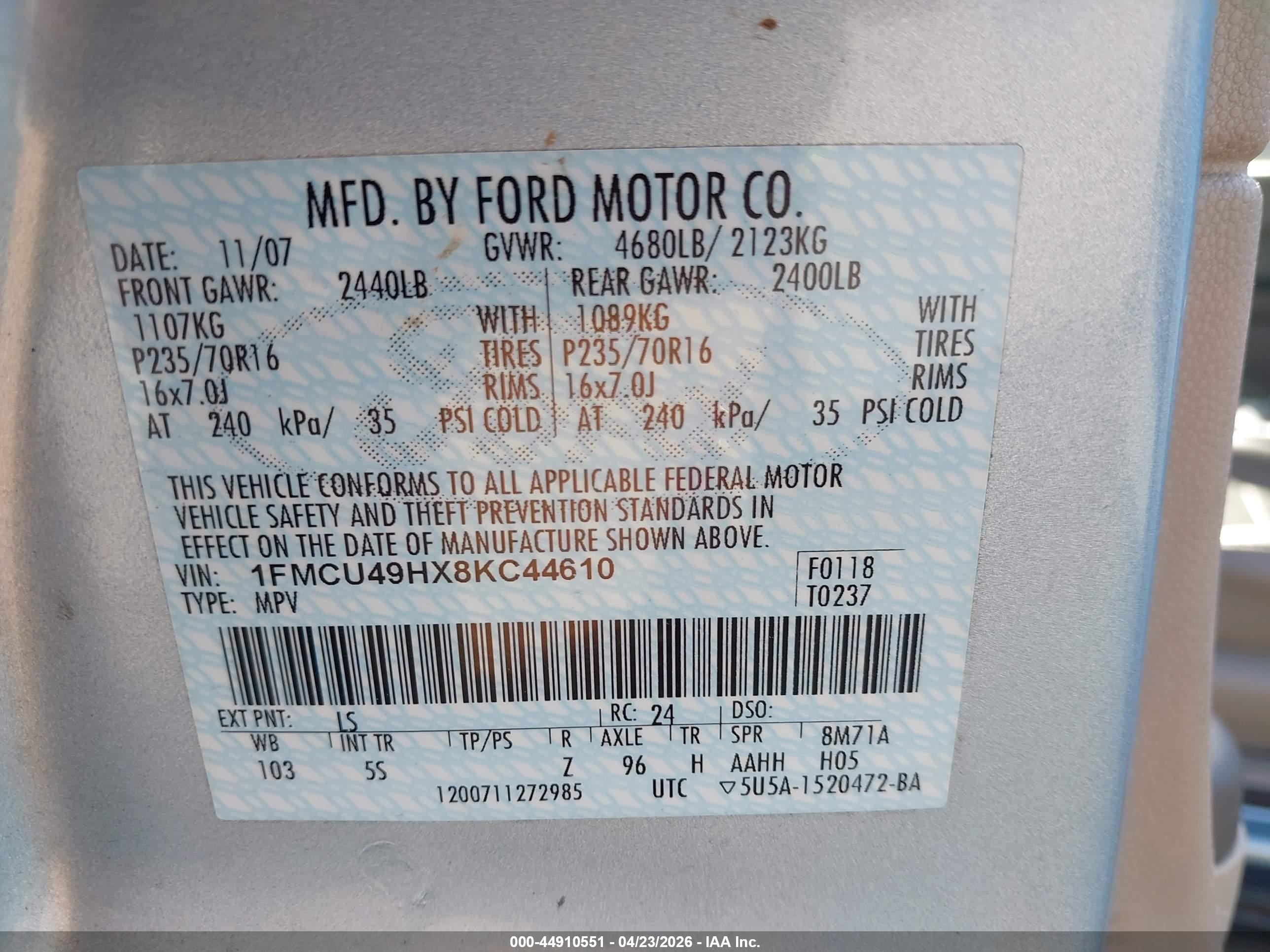 FORD ESCAPE image 9