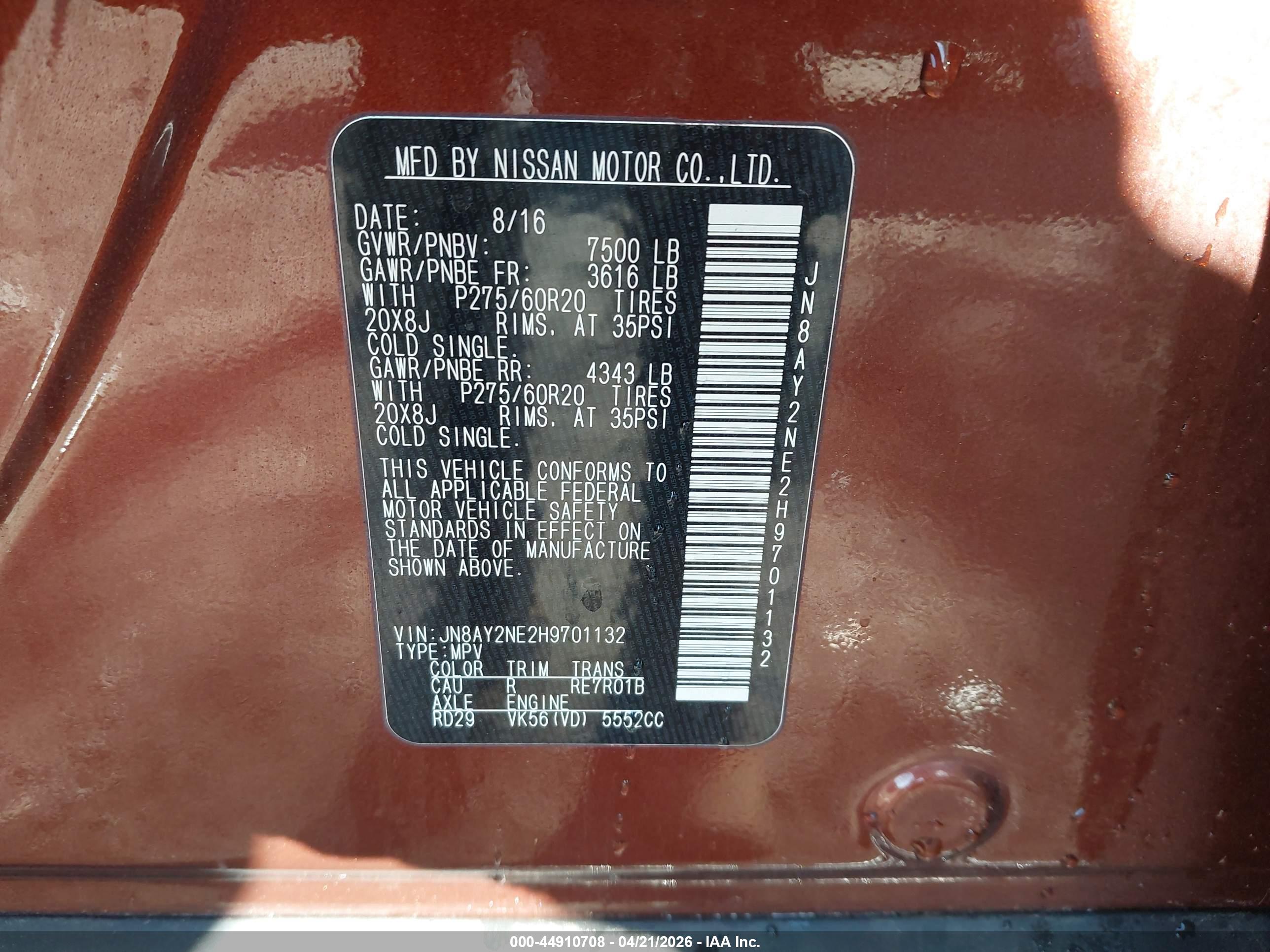 NISSAN ARMADA image 9