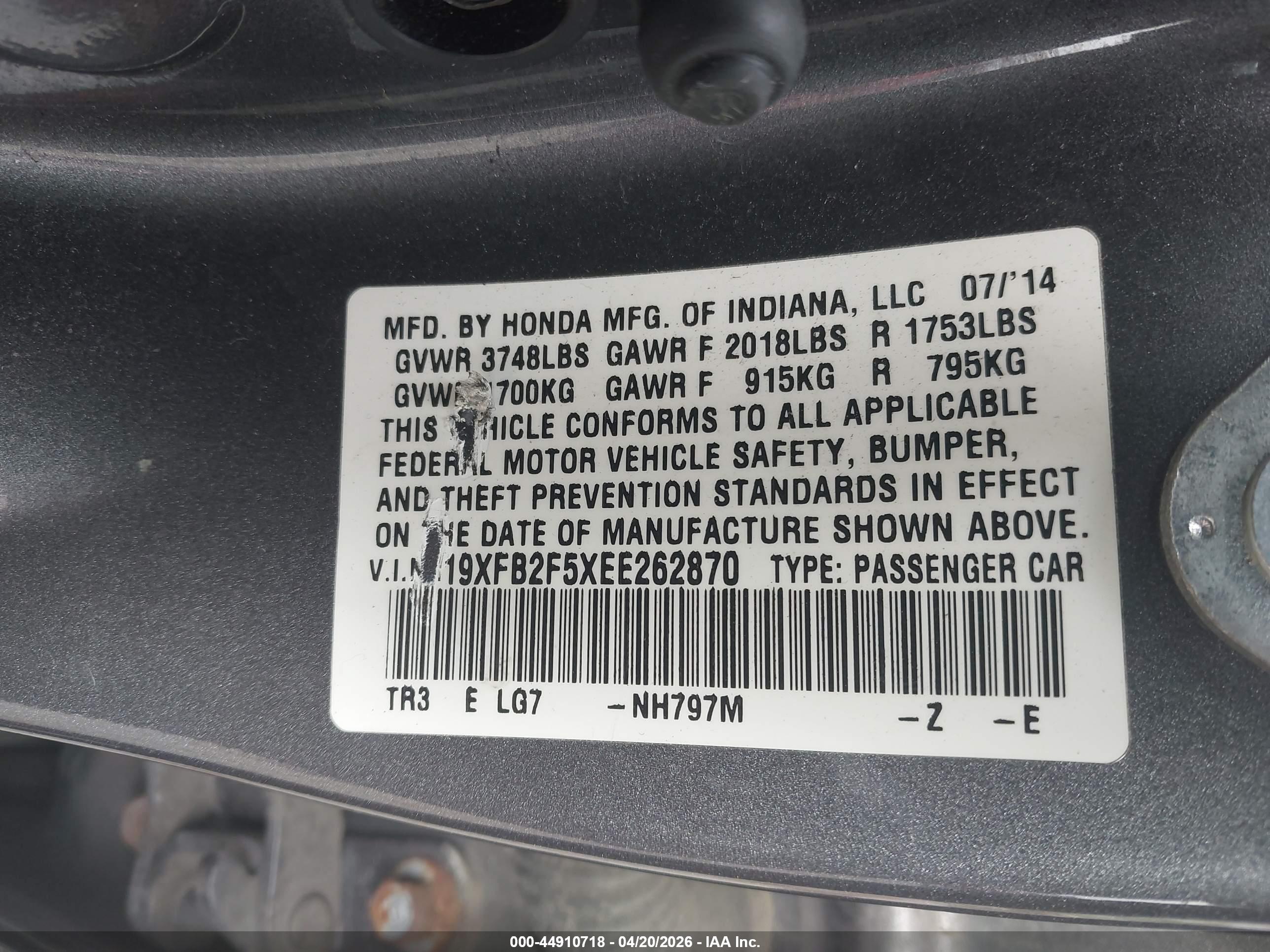 HONDA CIVIC image 9