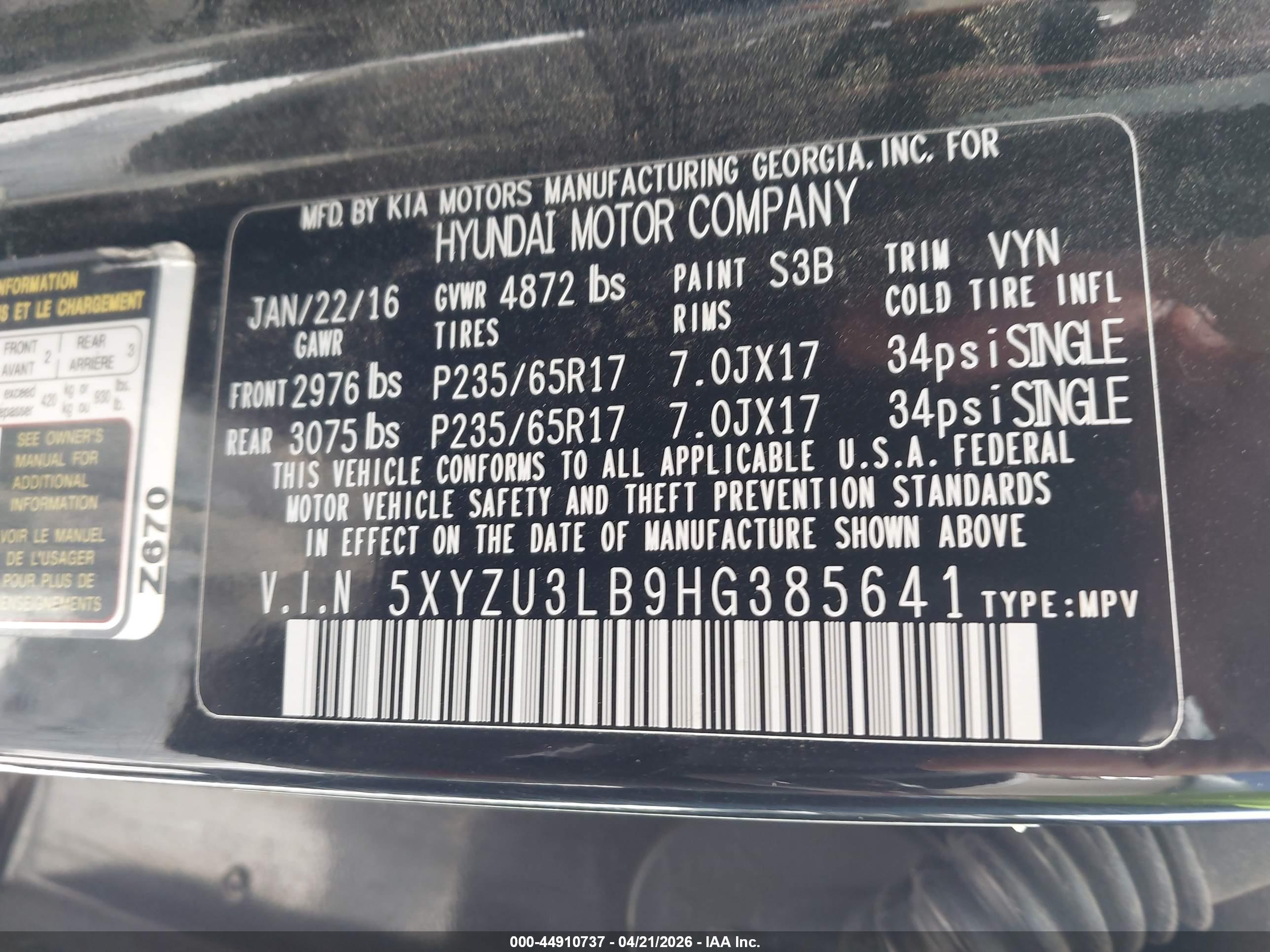 HYUNDAI SANTA image 9