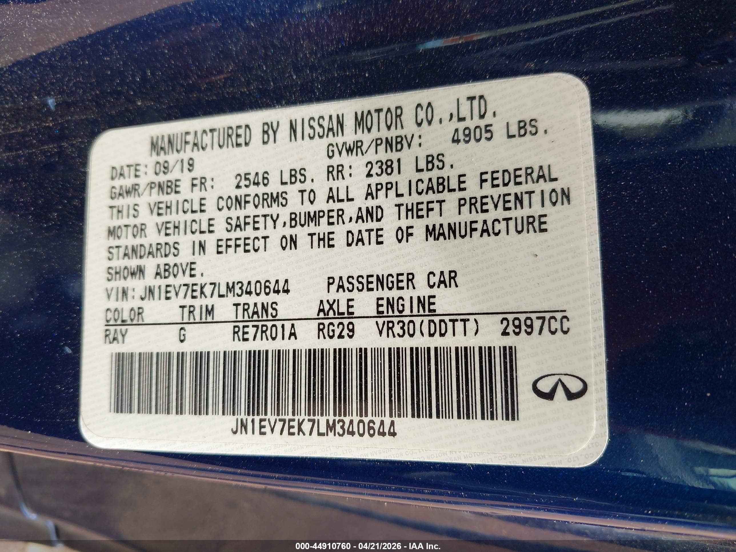 INFINITI Q60 image 9