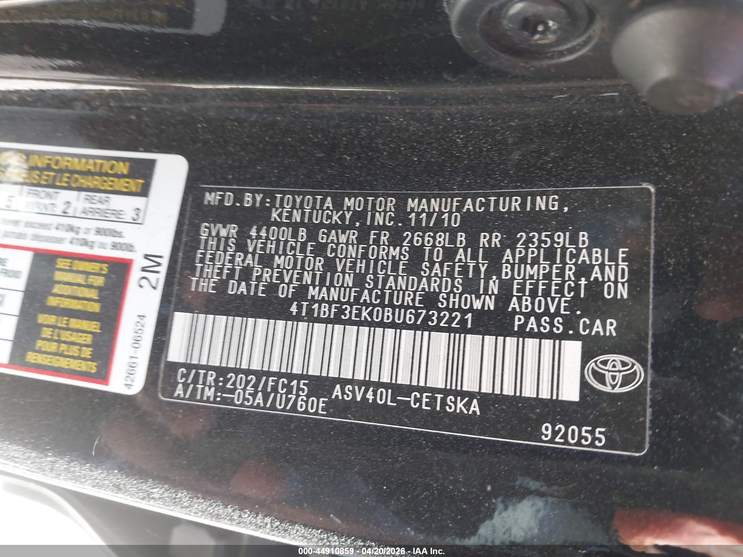 TOYOTA CAMRY image 9