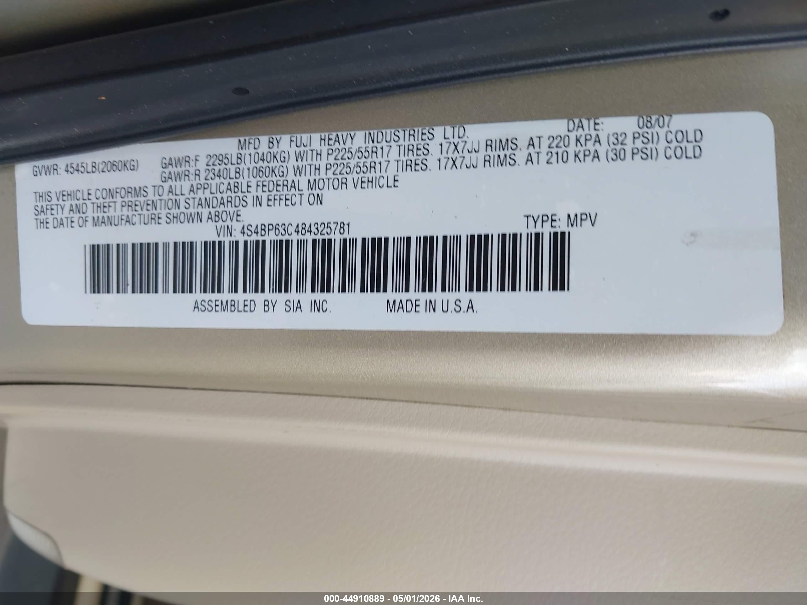 SUBARU OUTBACK image 9