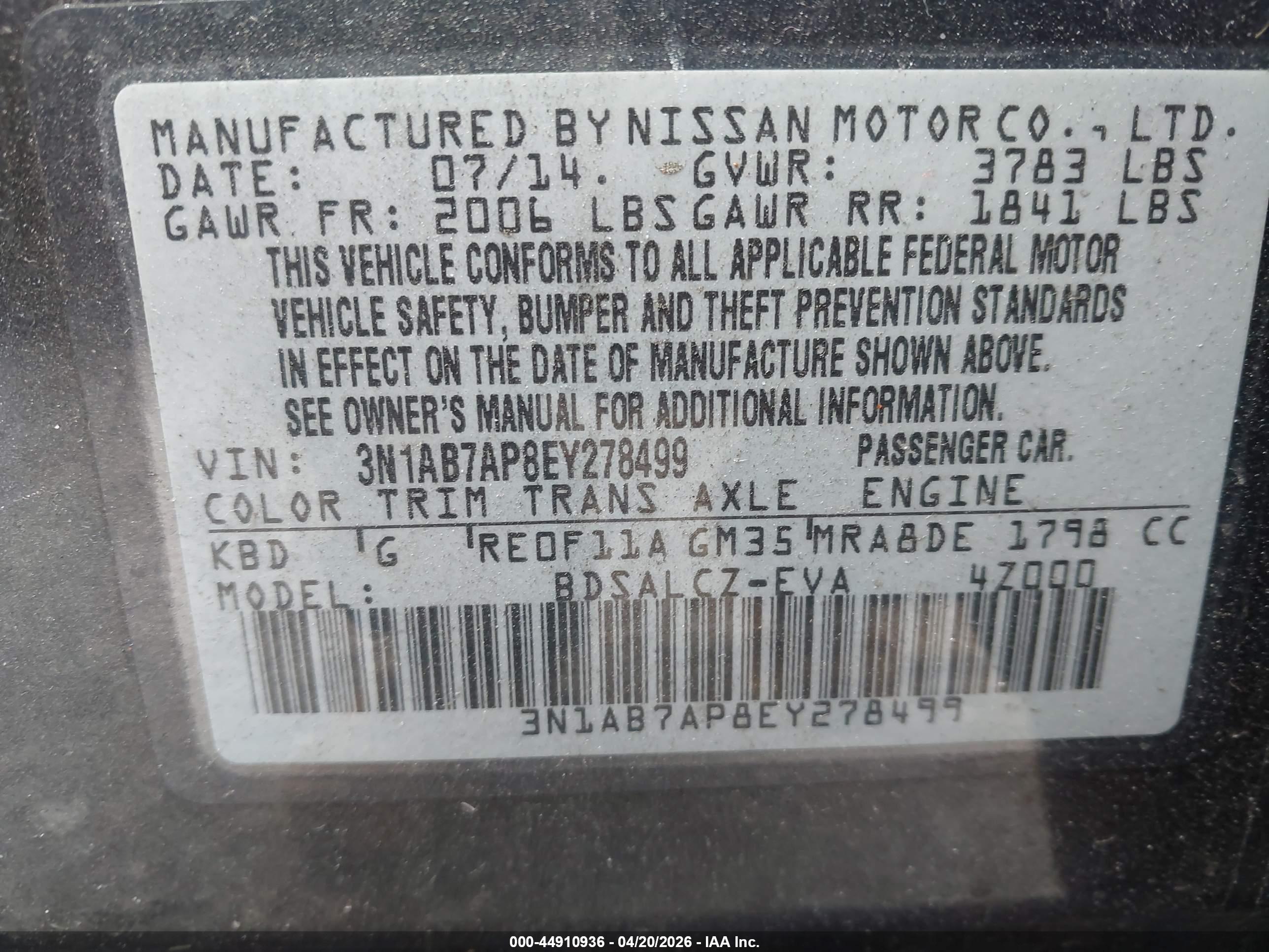 NISSAN SENTRA image 9