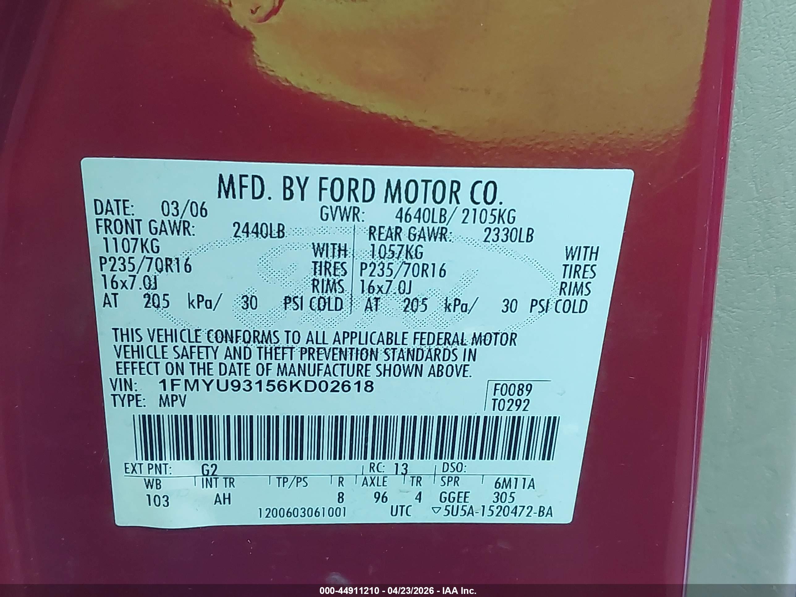 FORD ESCAPE image 9