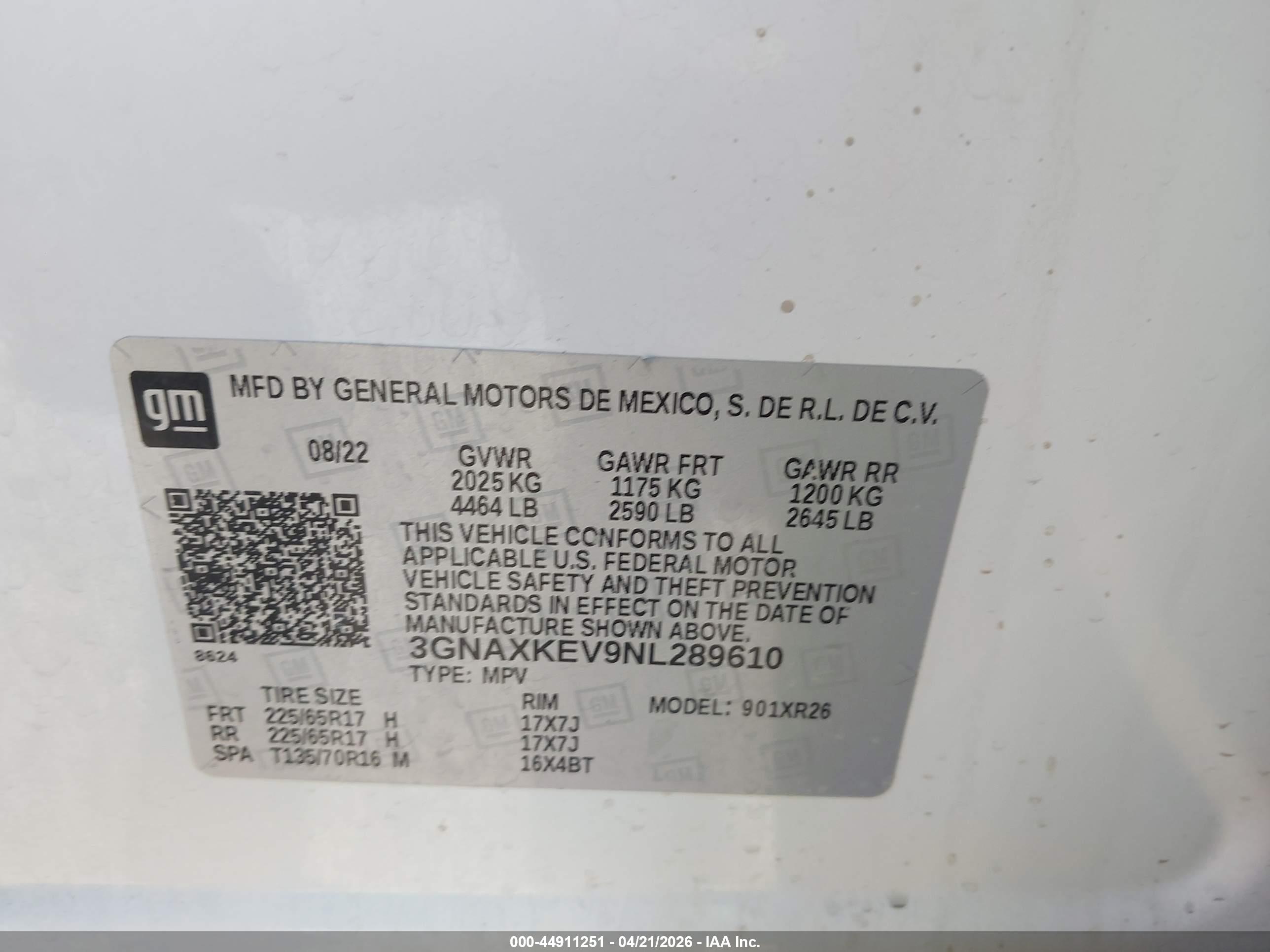 CHEVROLET EQUINOX image 9