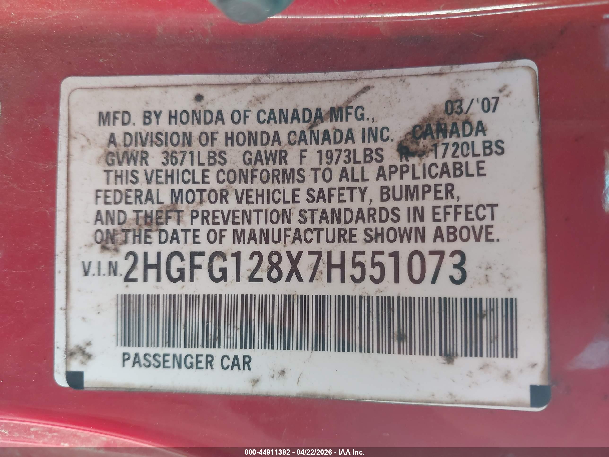 HONDA CIVIC image 9