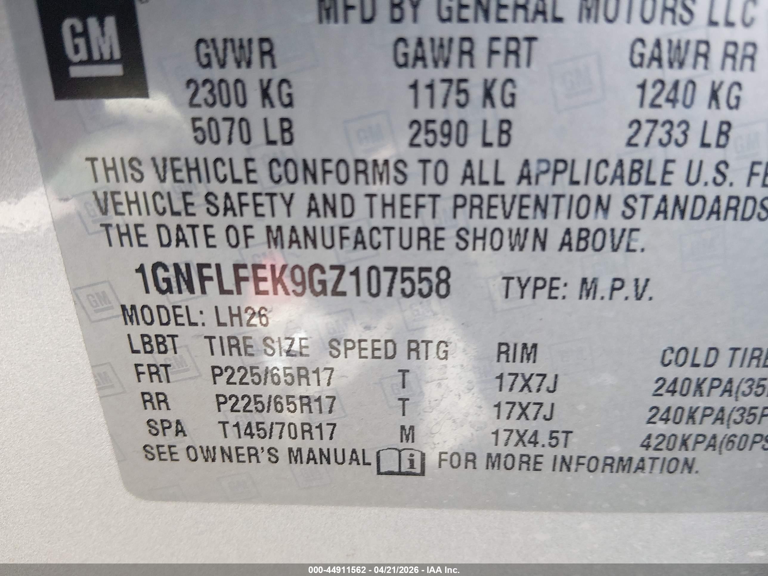 CHEVROLET EQUINOX image 9