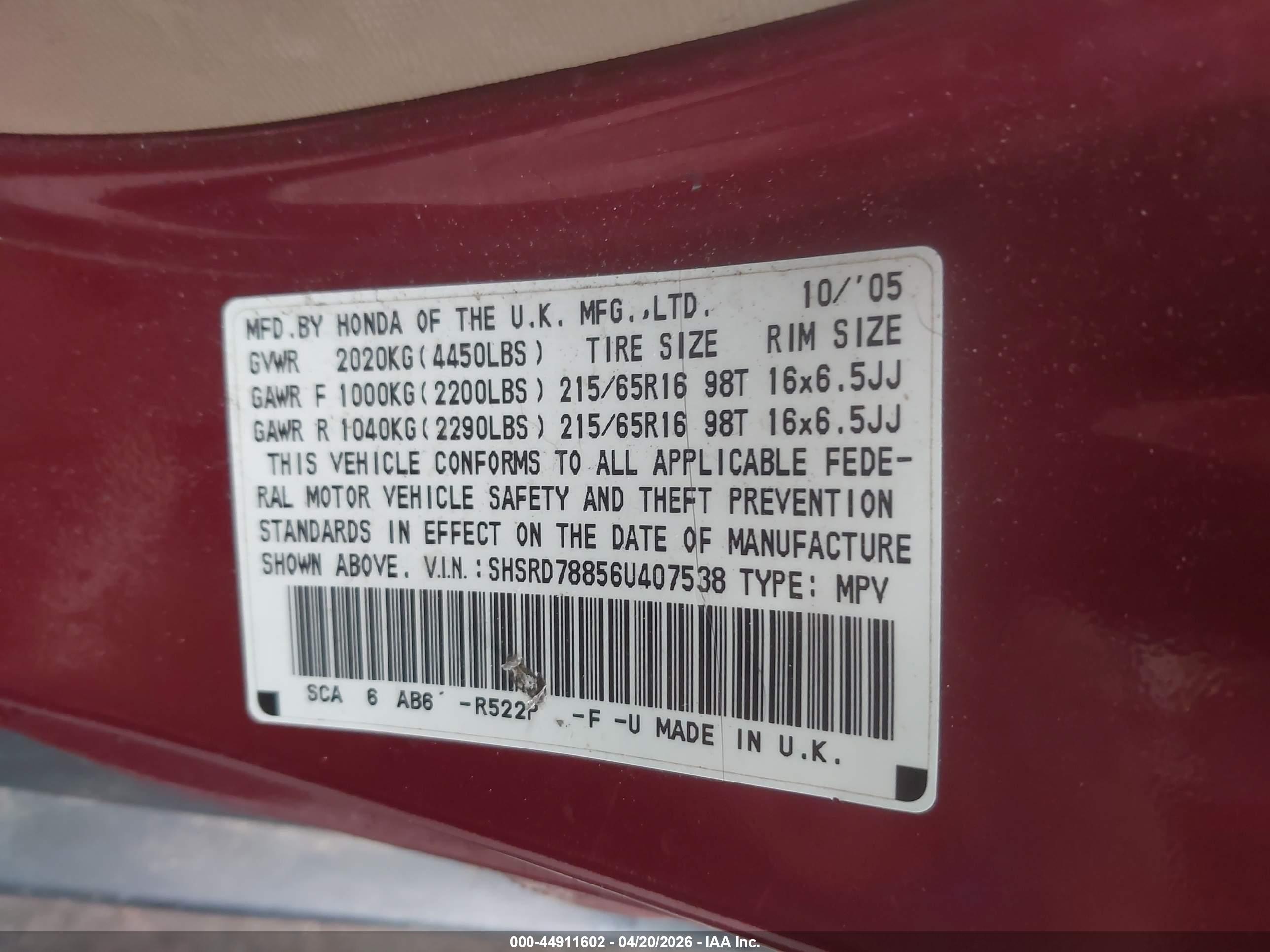 HONDA CR-V image 9