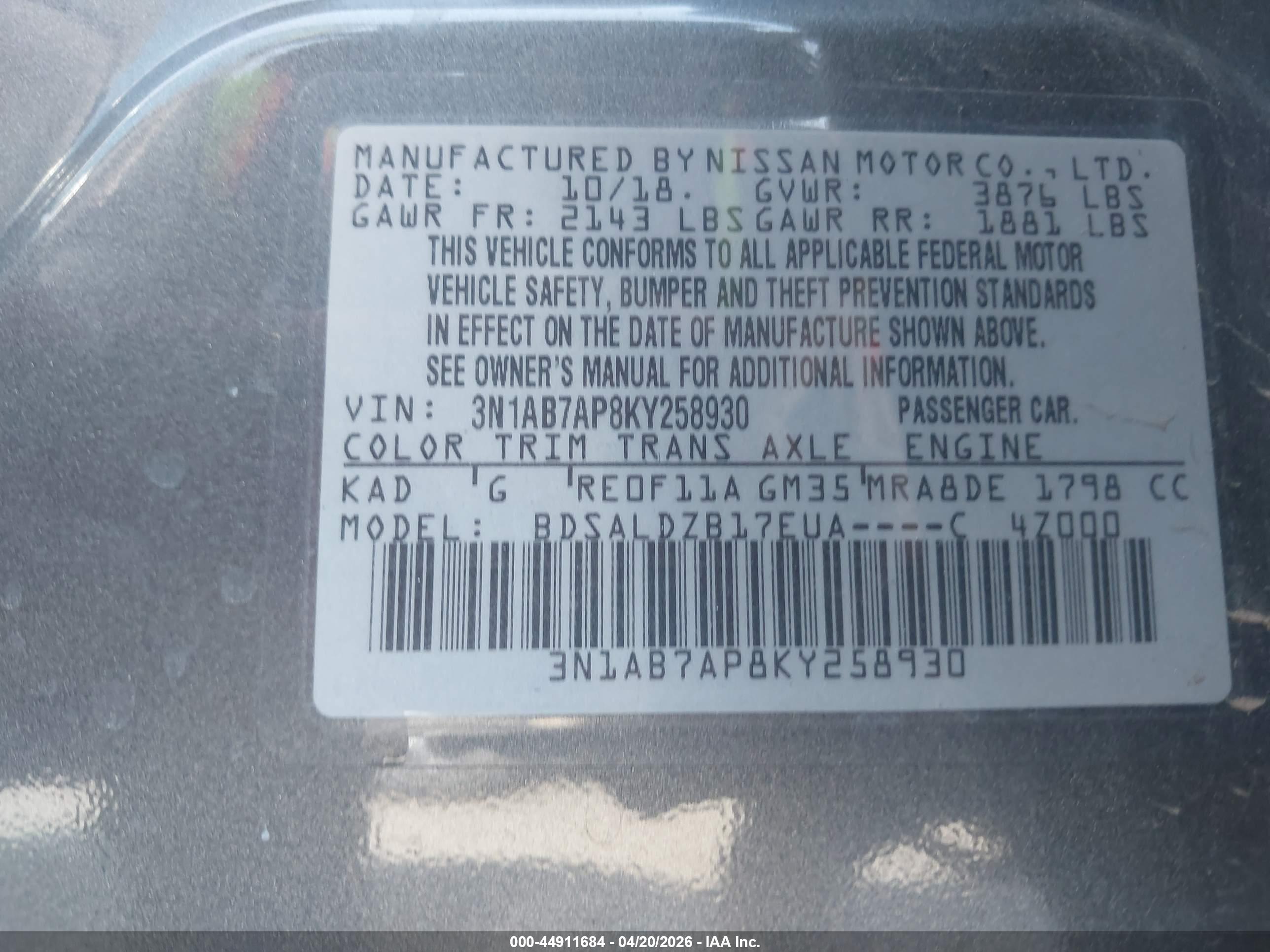 NISSAN SENTRA image 9