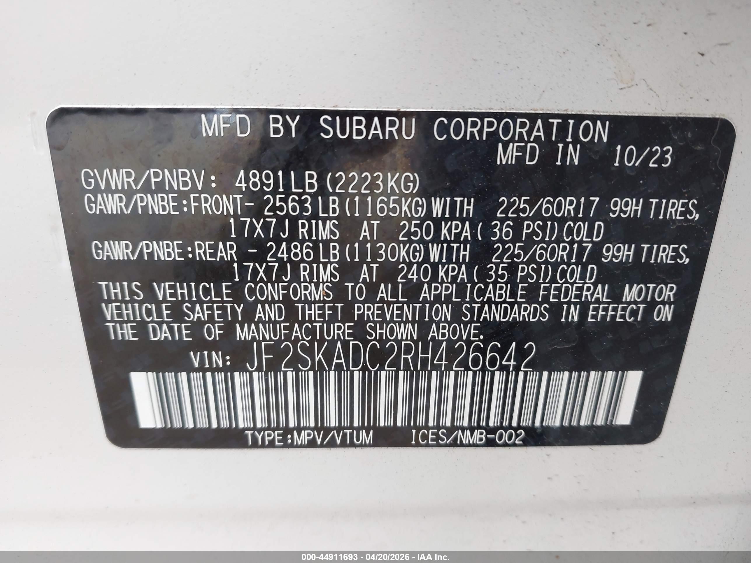 SUBARU FORESTER image 9