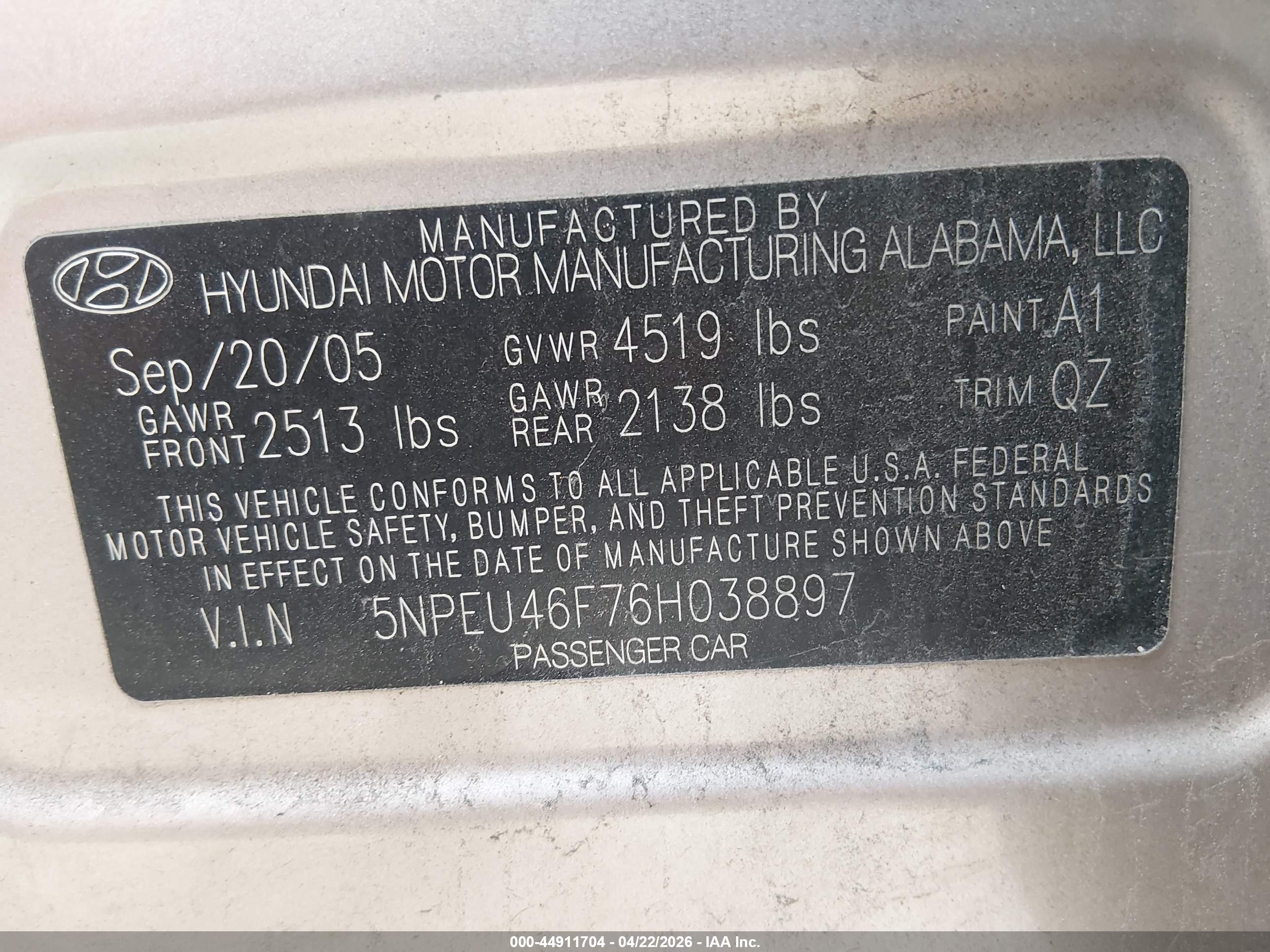 HYUNDAI SONATA image 9