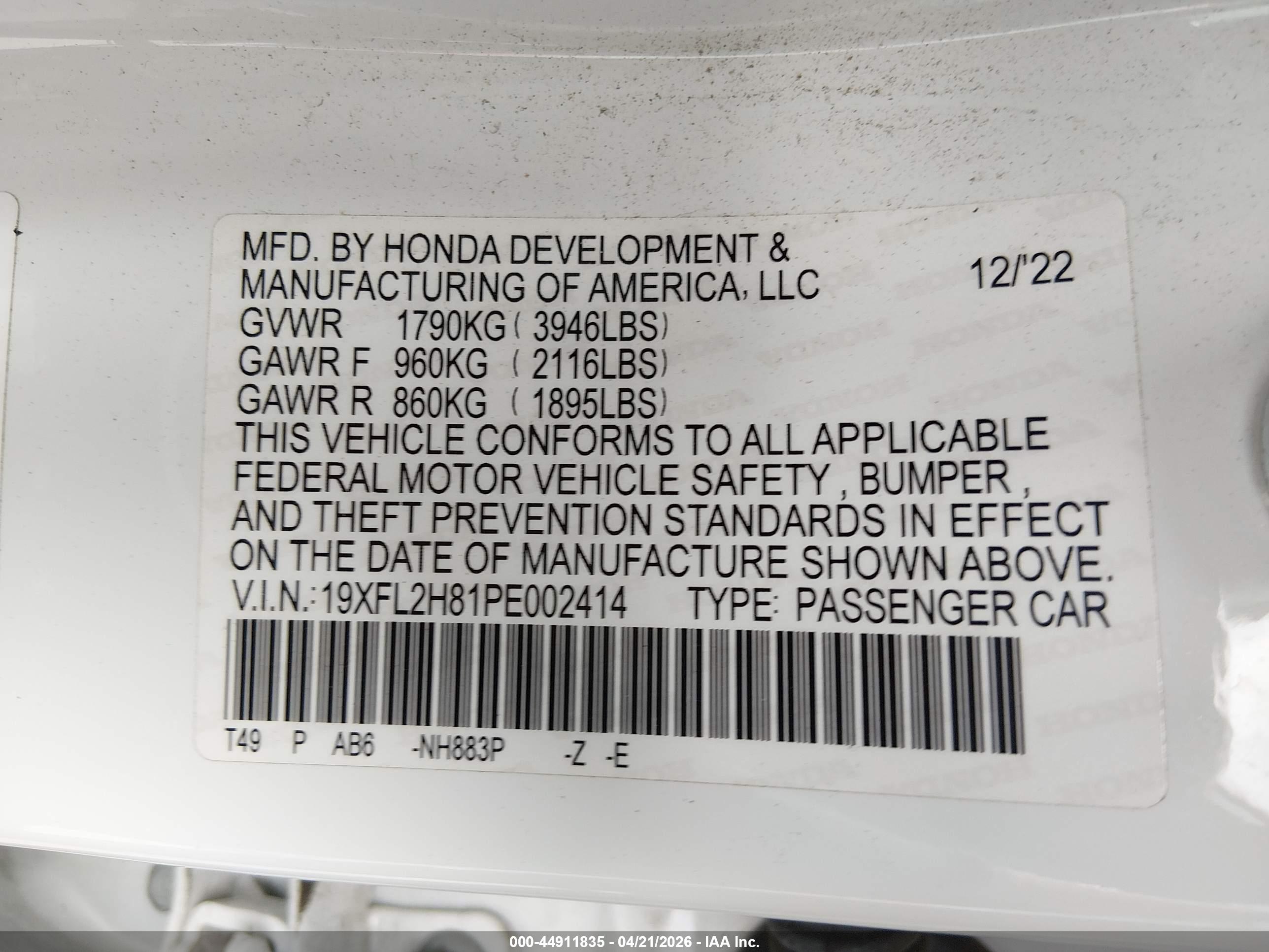 HONDA CIVIC image 9