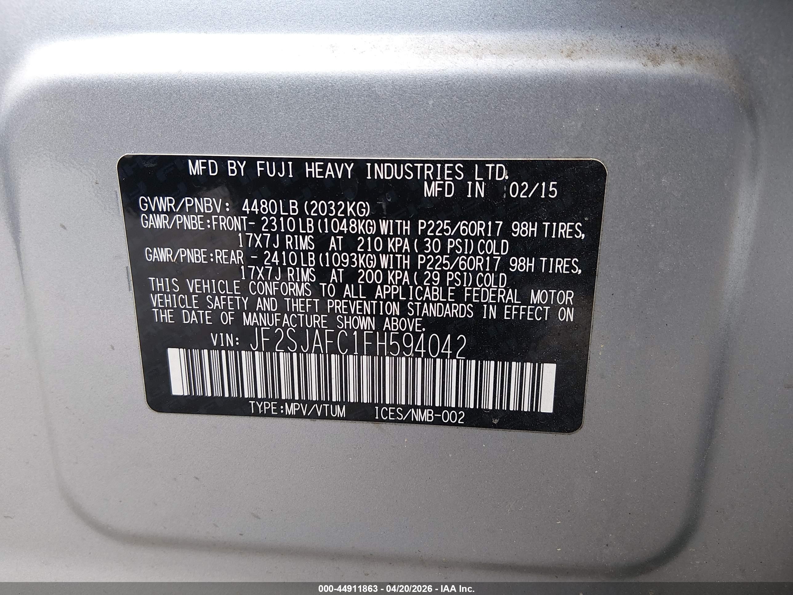 SUBARU FORESTER image 9