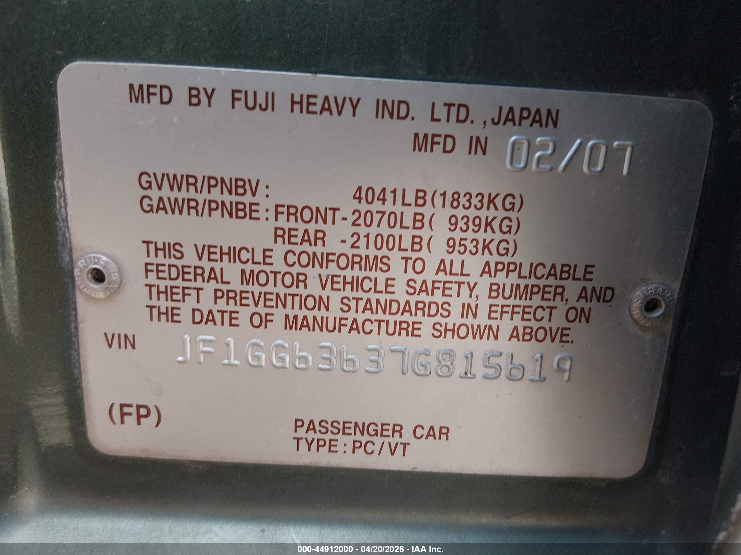 SUBARU IMPREZA image 9