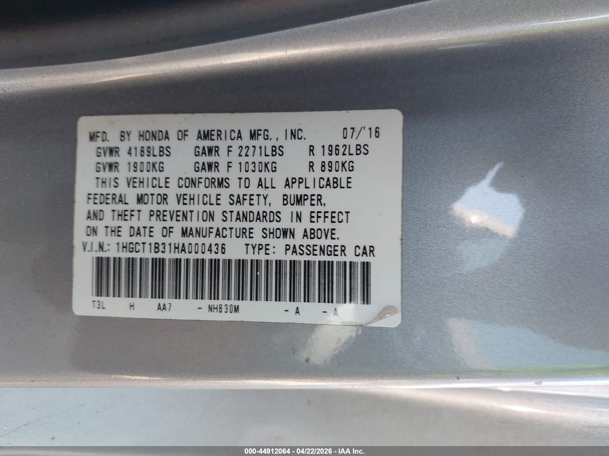 HONDA ACCORD image 9