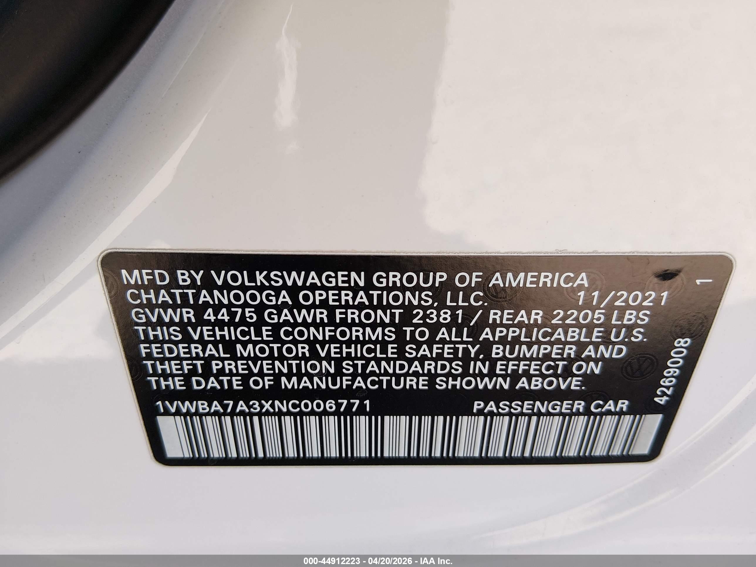 VOLKSWAGEN PASSAT image 9