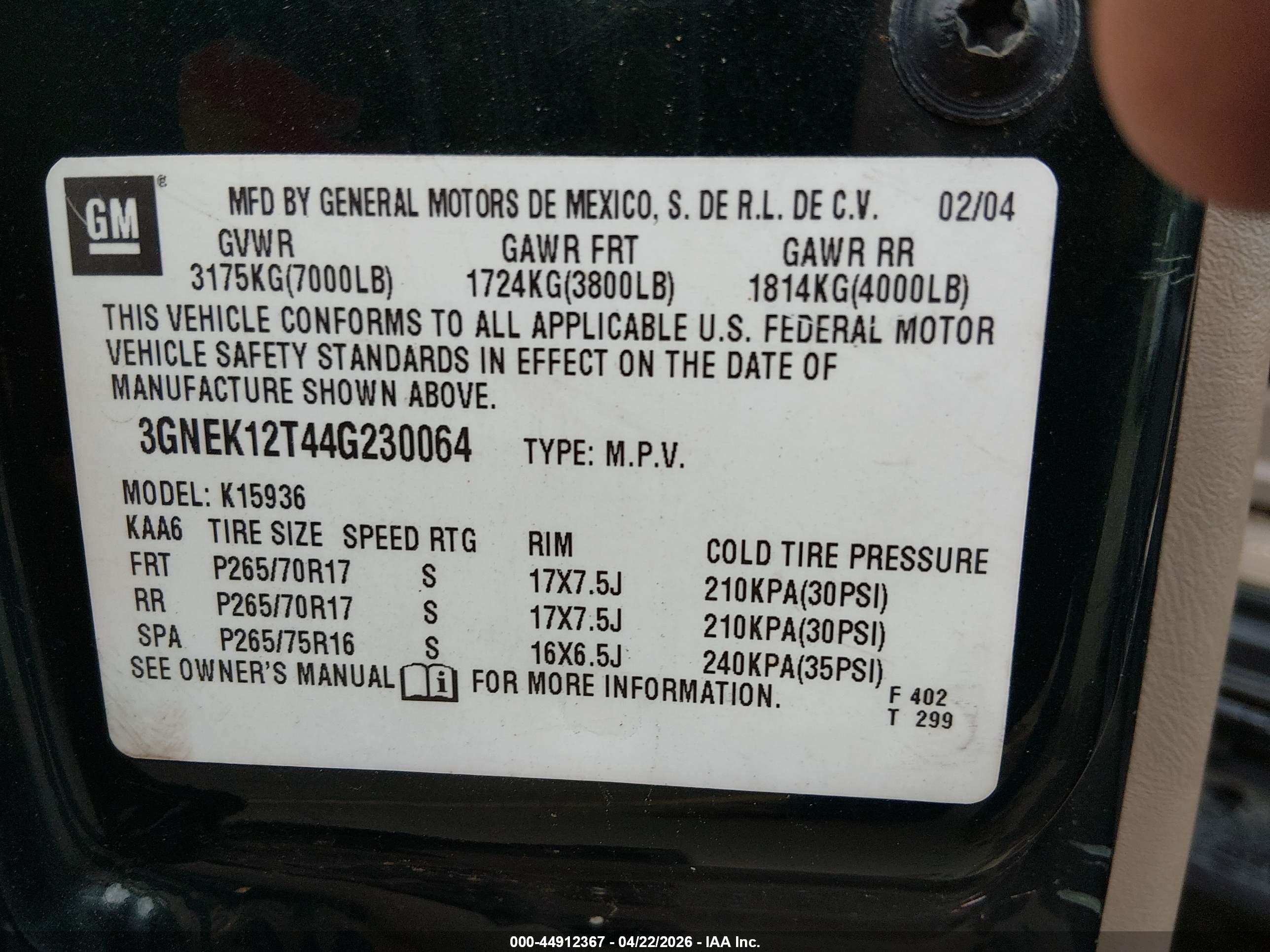 CHEVROLET AVALANCHE image 9