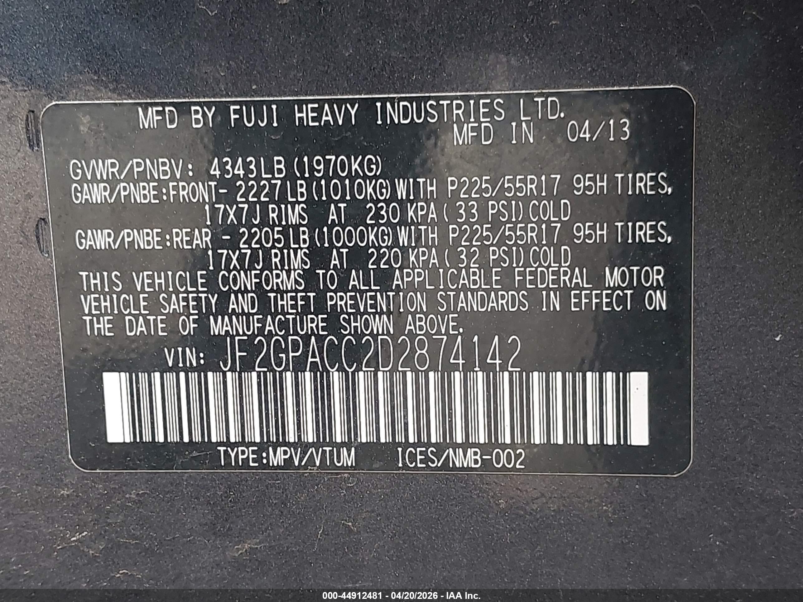 SUBARU XV image 9