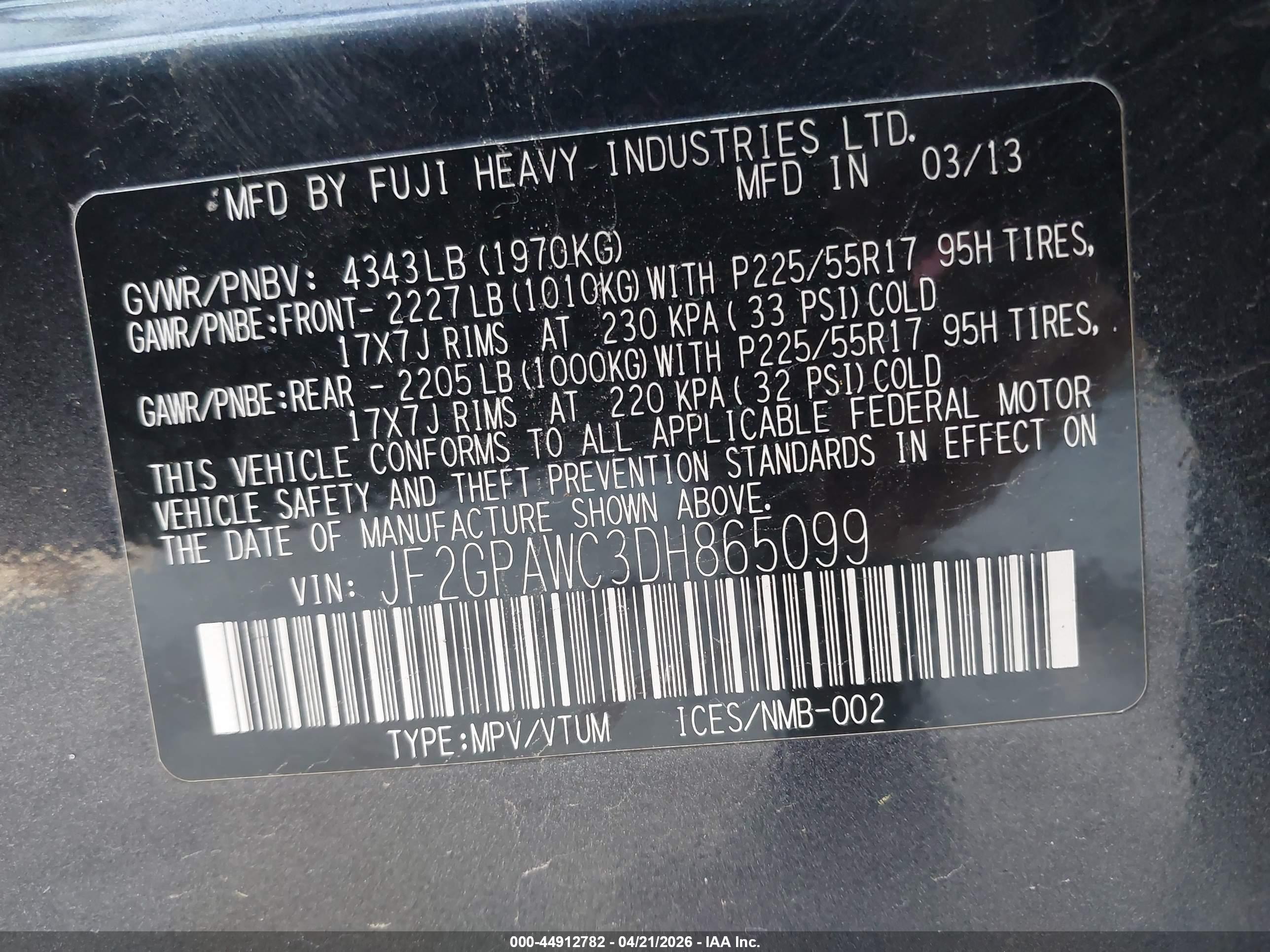SUBARU XV image 9