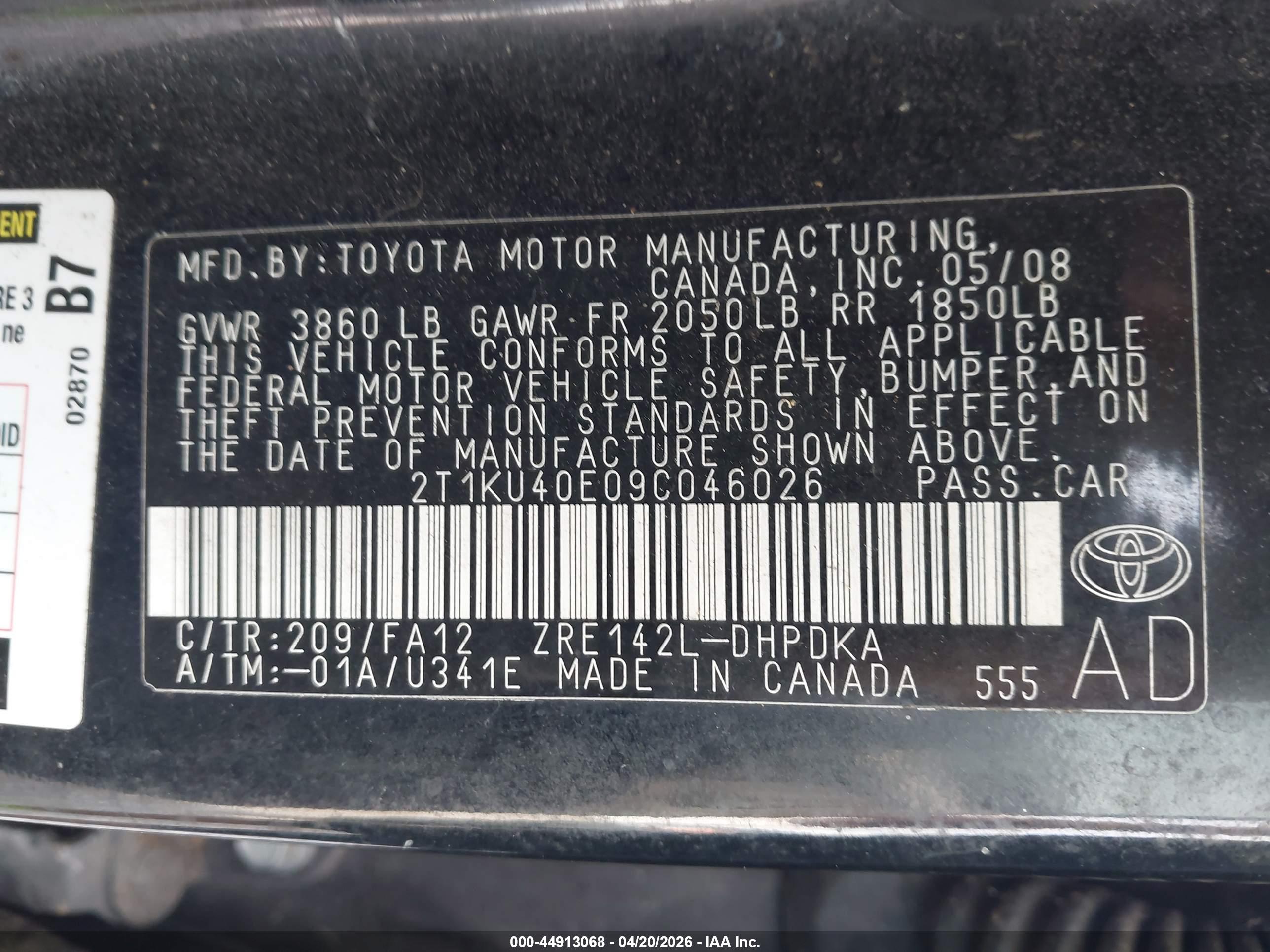 TOYOTA MATRIX image 9