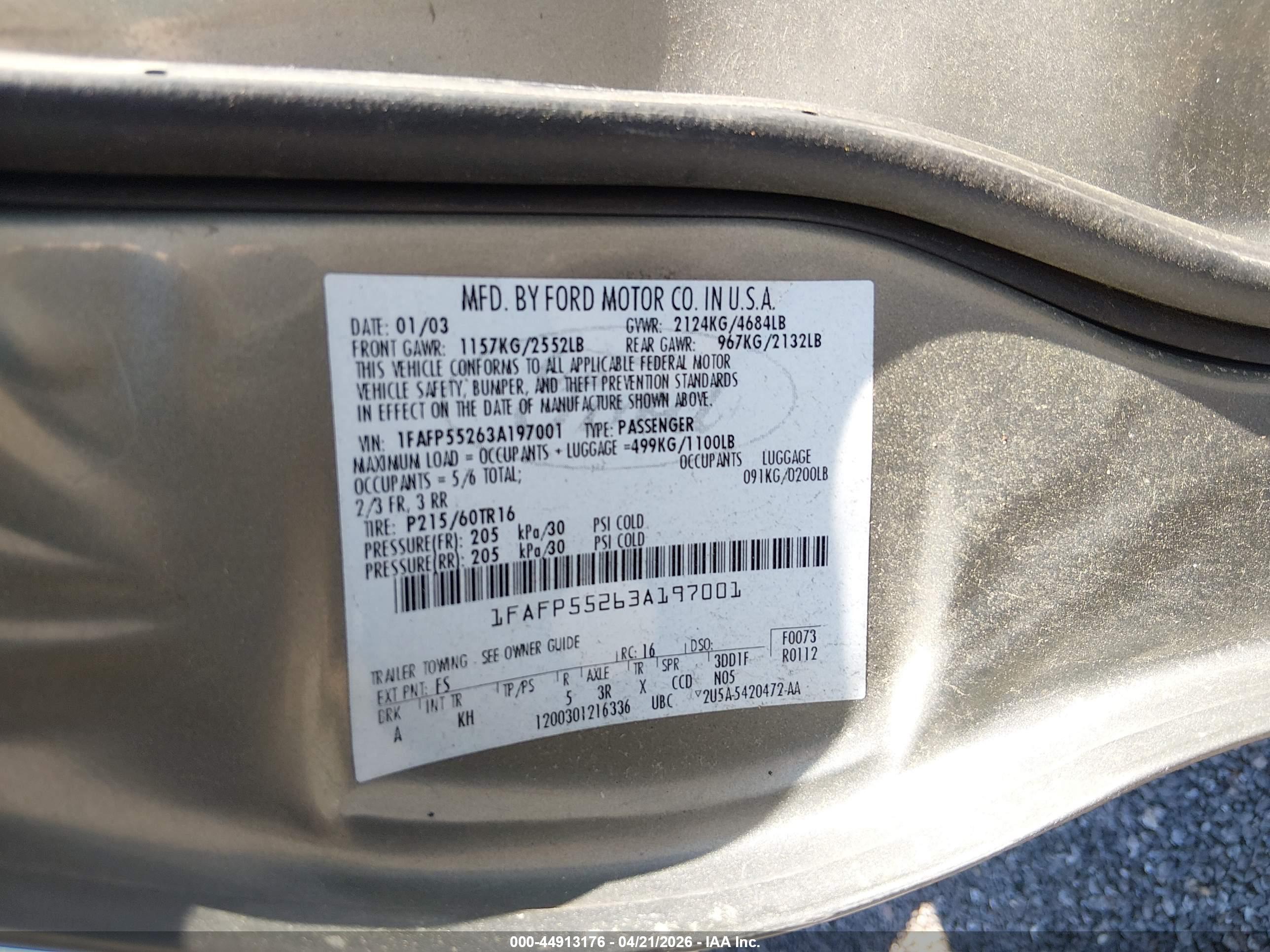 FORD TAURUS image 9