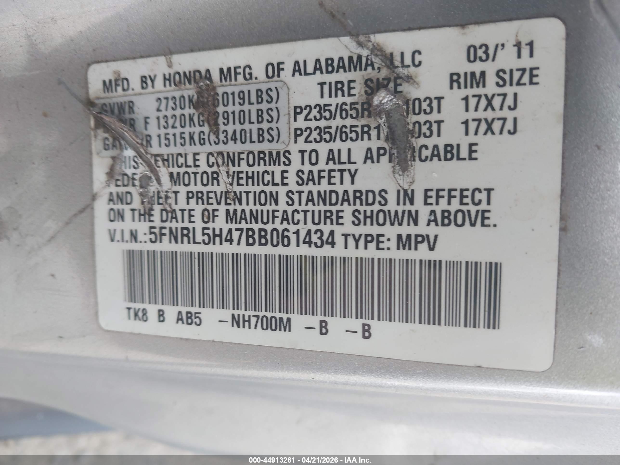 HONDA ODYSSEY image 9