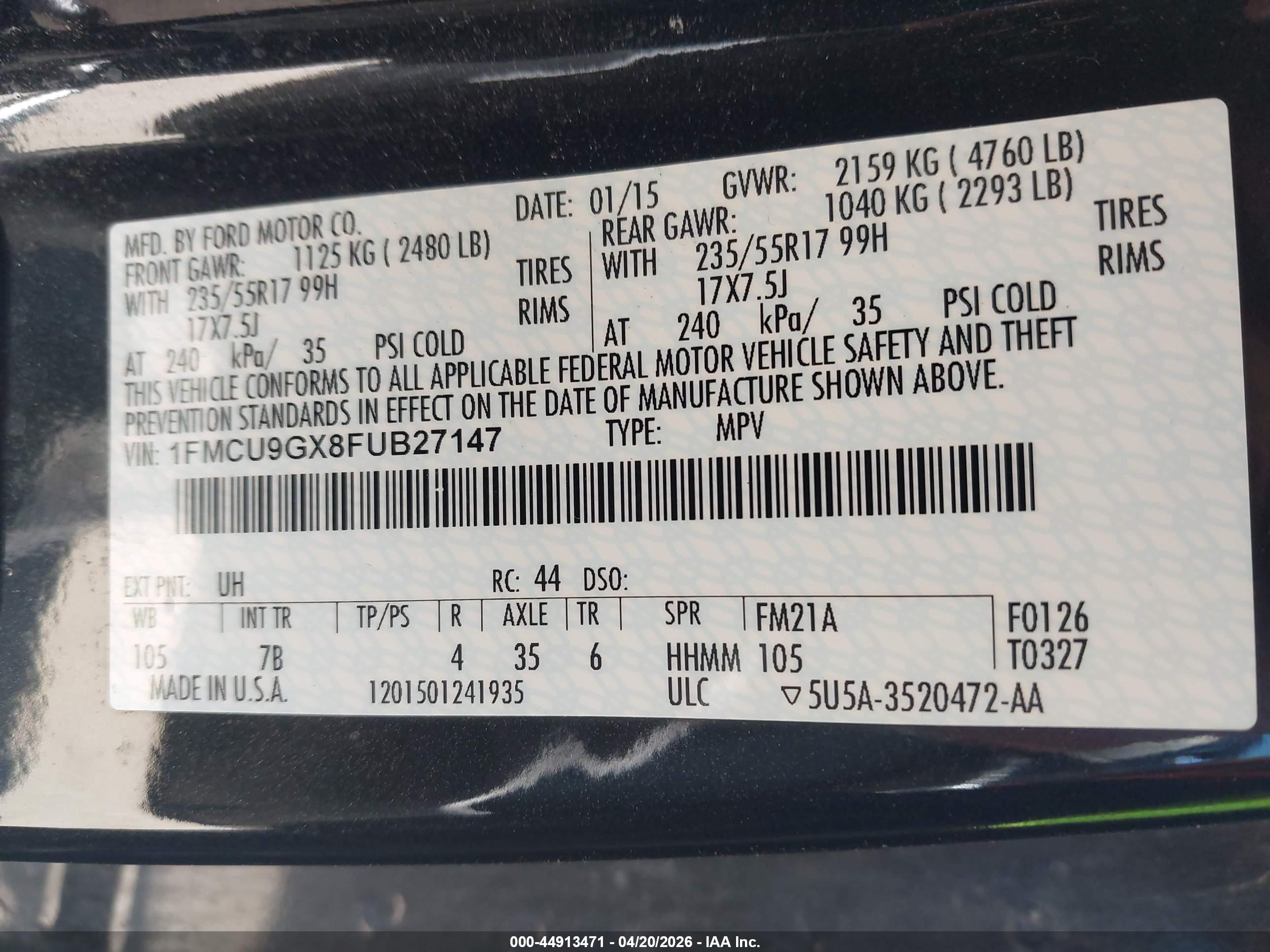 FORD ESCAPE image 9