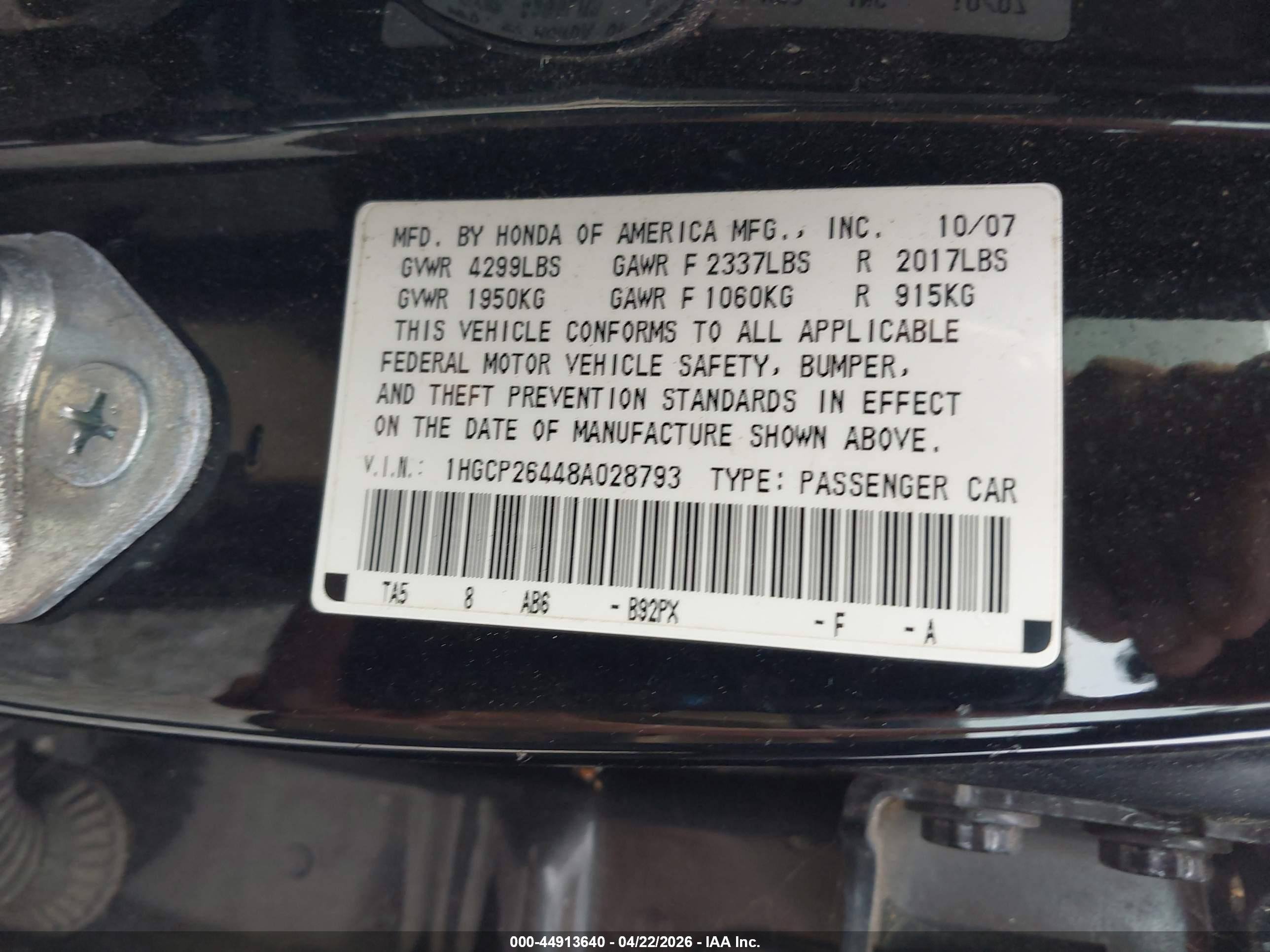 HONDA ACCORD image 9