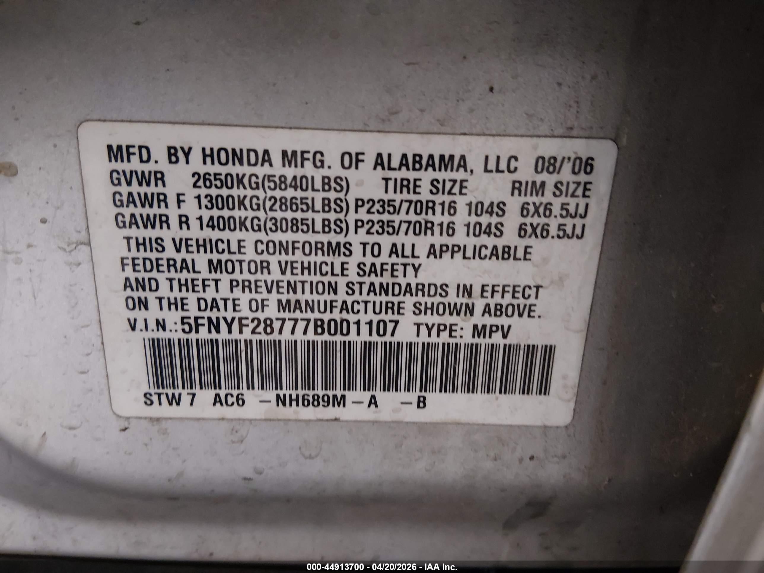 HONDA PILOT image 9