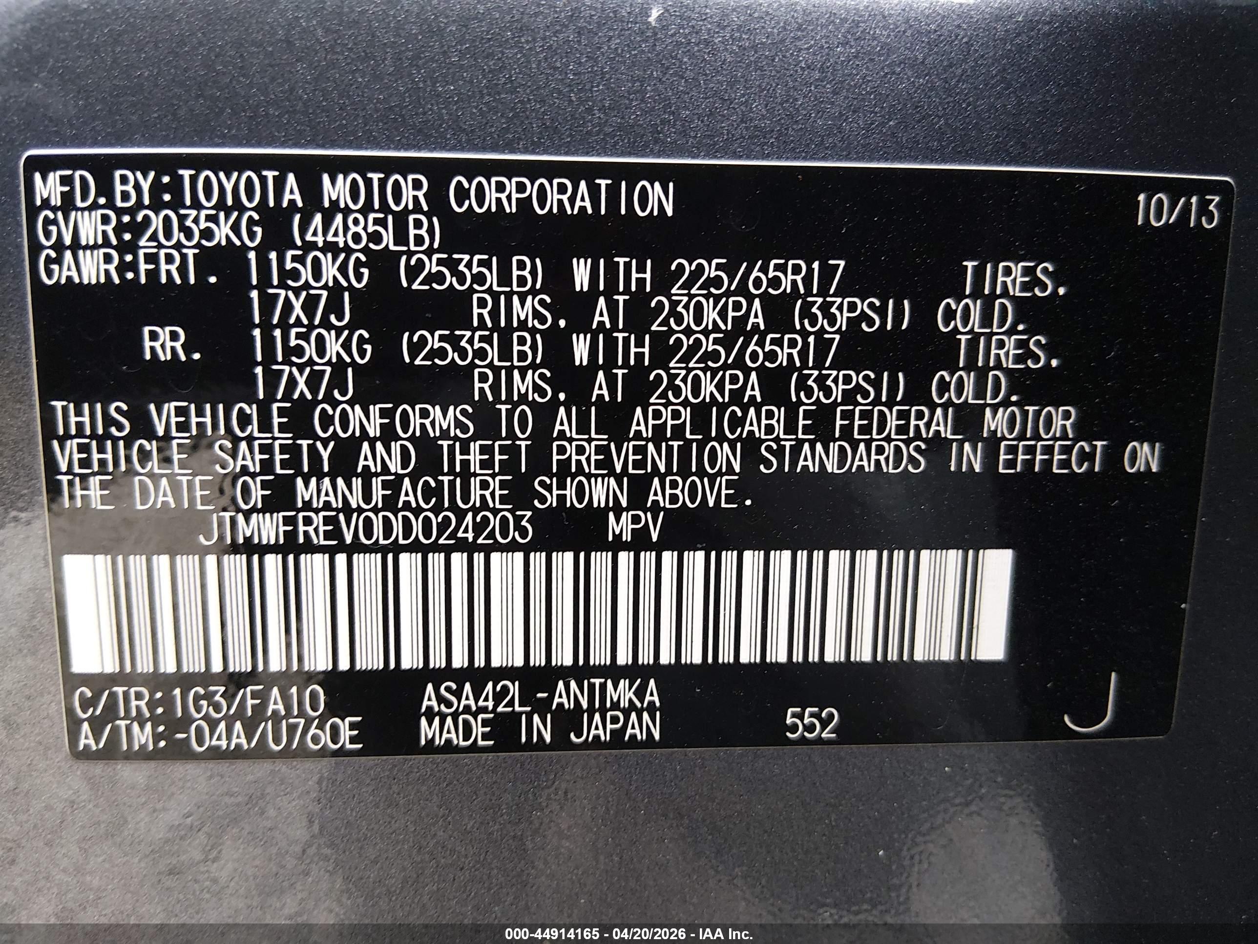 TOYOTA RAV4 image 9