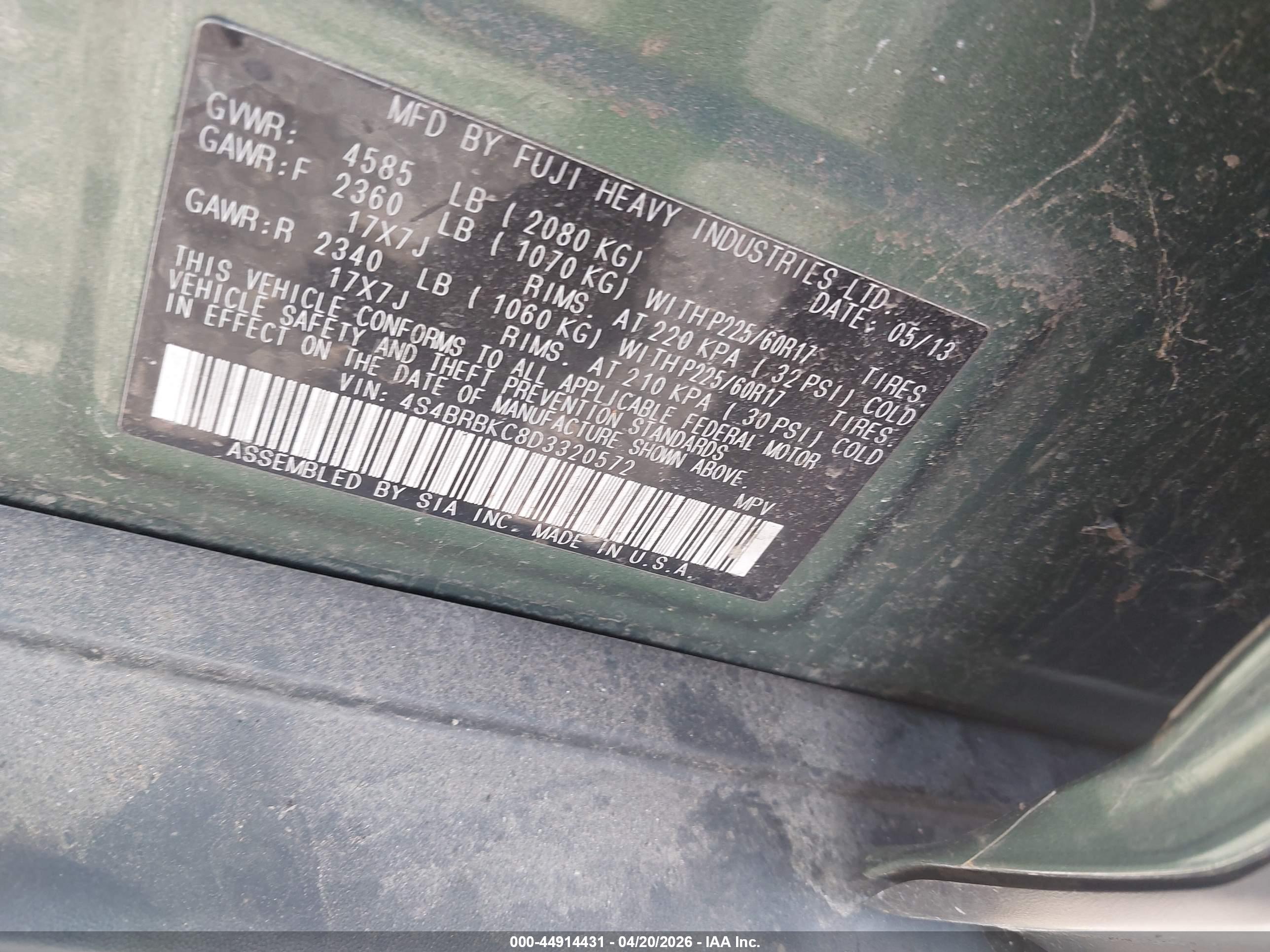 SUBARU OUTBACK image 9