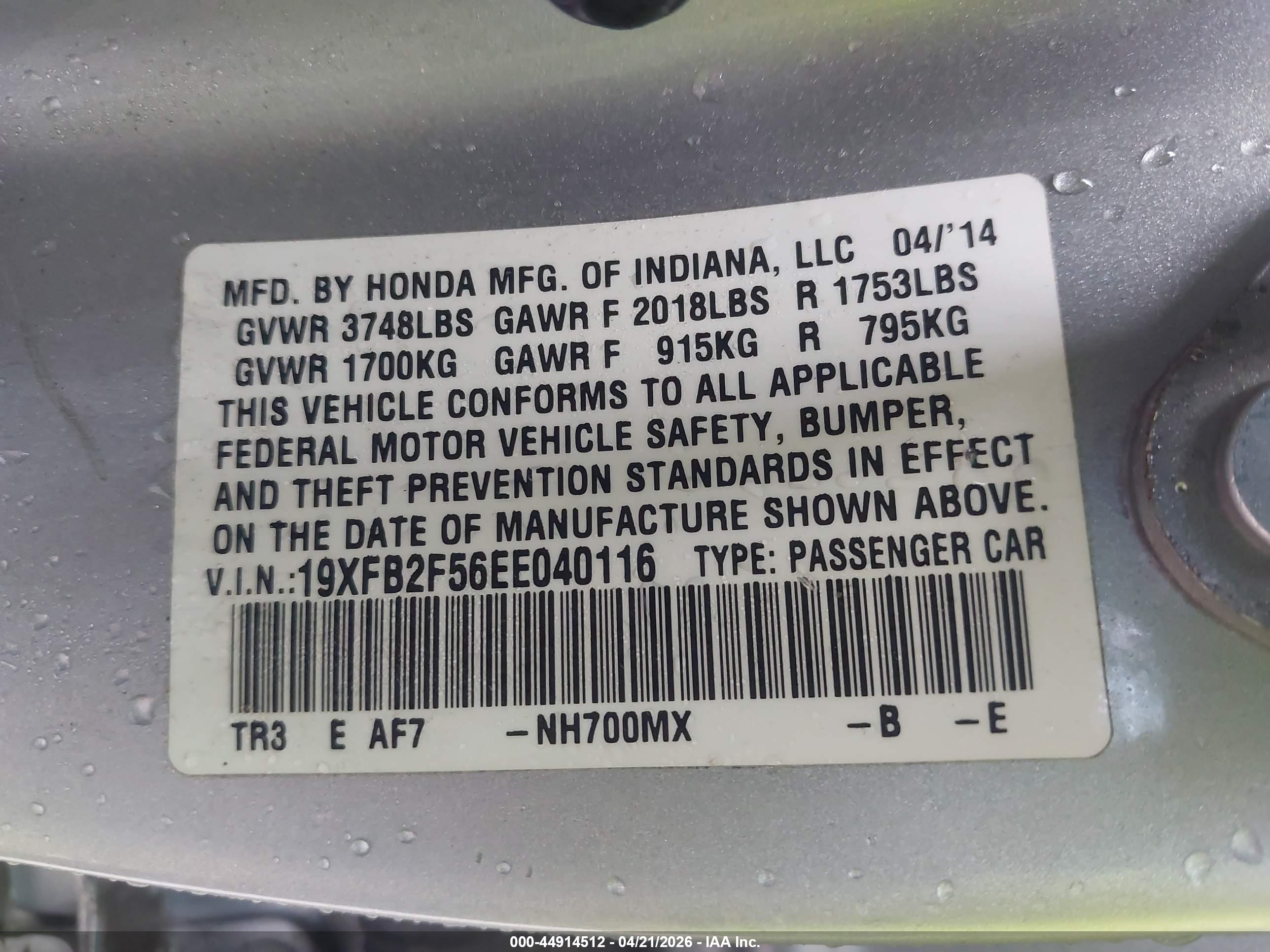 HONDA CIVIC image 9