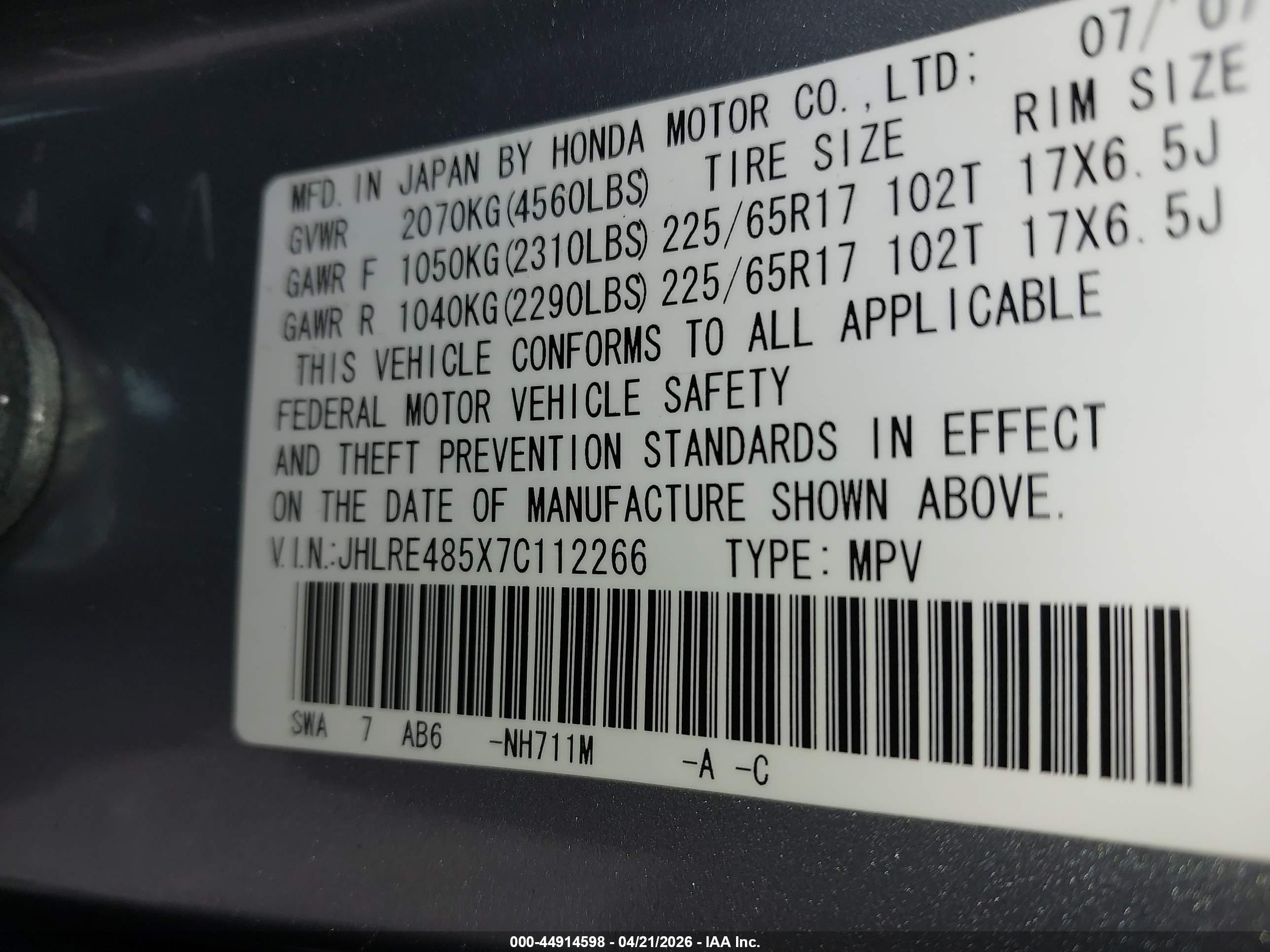 HONDA CR-V image 9